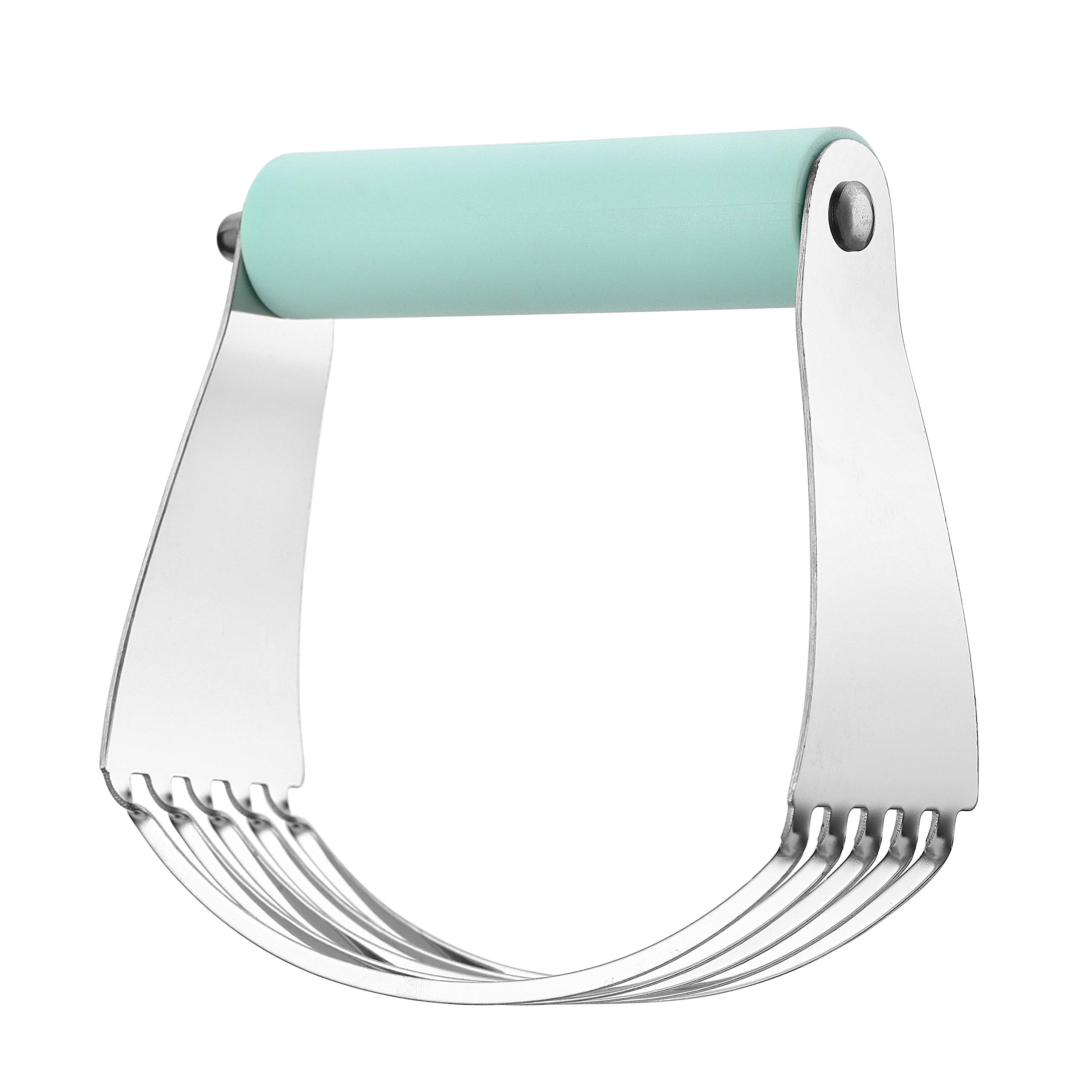 **Spring Chef Stainless Steel Dough Blender - Professional Manual Pastry Cutter with Sharp Blades for Baking, Mixing Dough & Puff Pastry - Dishwasher Safe - Mint Green | Perfect for Pies, Cookies & Homemade Bread**