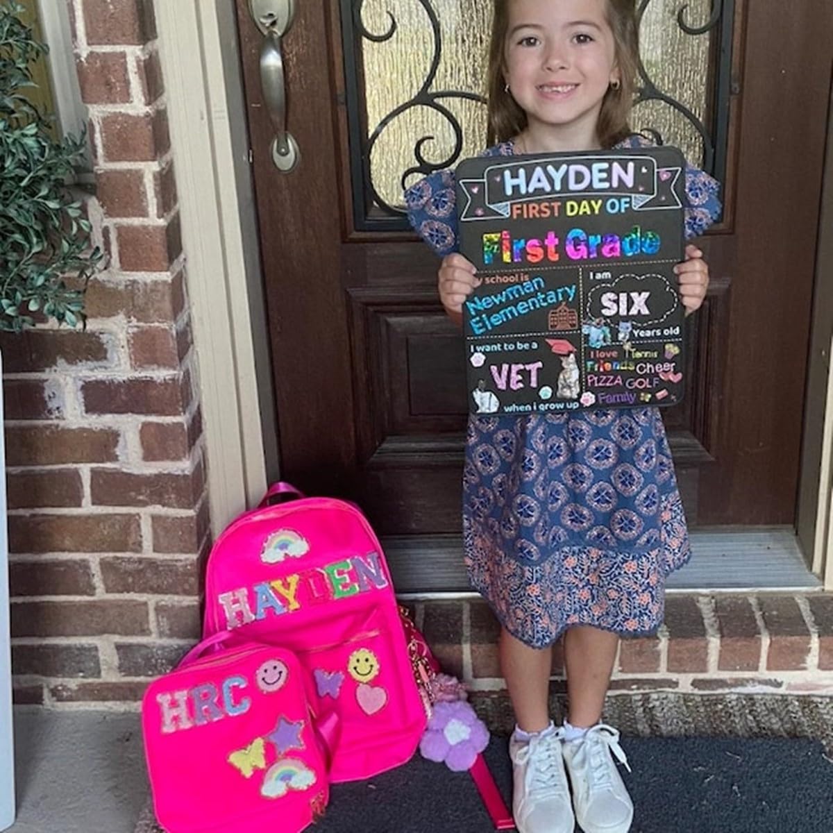 Personalized Backpack Lunch Bag for Kids - Custom Name Patch Nylon School Backpack for Boys & Girls - Perfect for Back to School, Birthday Gifts & Christmas Presents - Ideal for Daily Use, Travel & Outdoor Activities