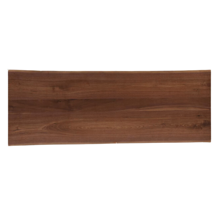 78.0x34.4/34.3/34.1x1.7 inch / 198x87.5/87/86.5x4.2 cm / Rich Dark Walnut Color / Natural edge large board table