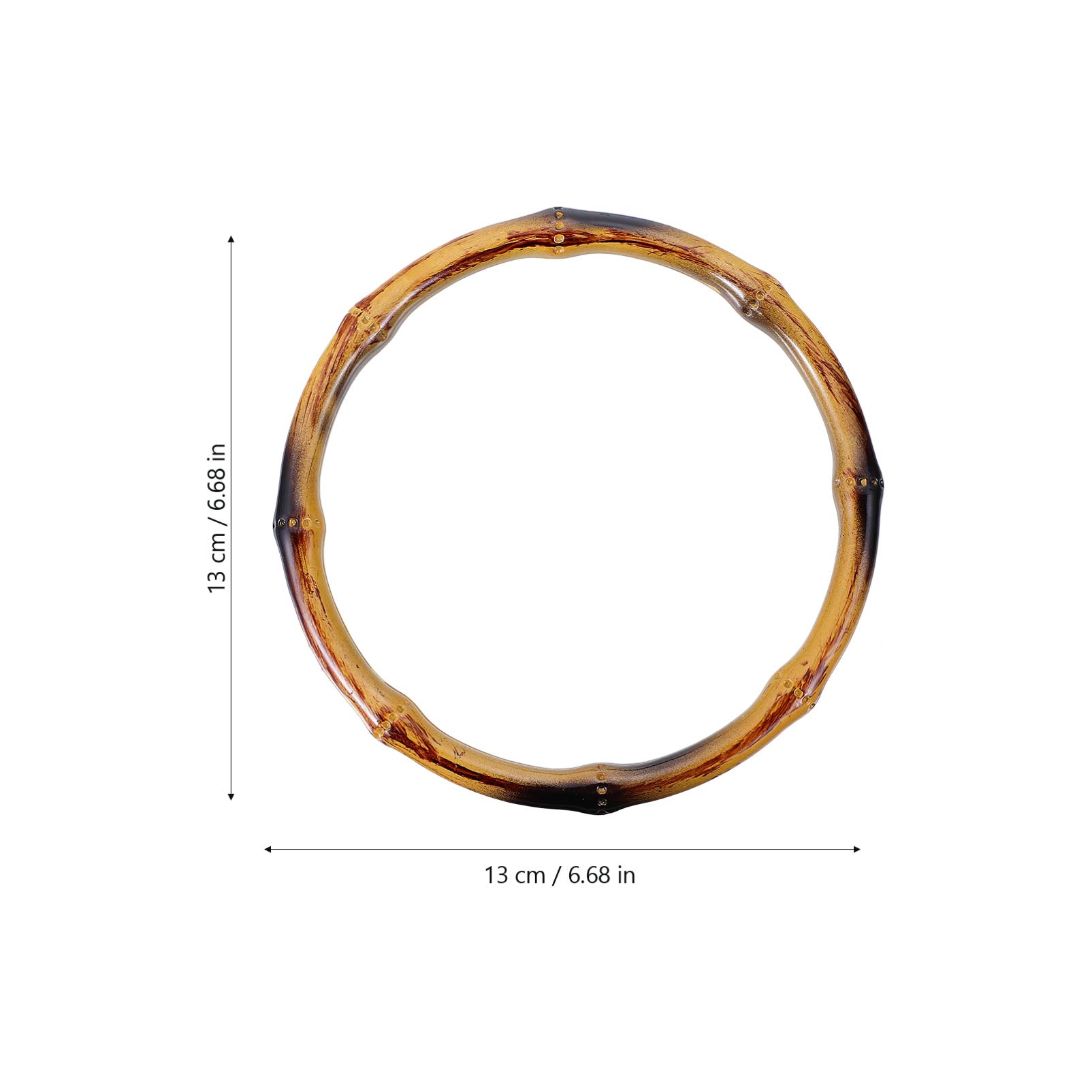 2pcs Round Plastic Bag Handles for DIY Purse & Handbag - Durable Handbag Handle Rings for Crafting, Sewing & Repair - Perfect for DIY Projects, Fashion Accessories & Gift Making