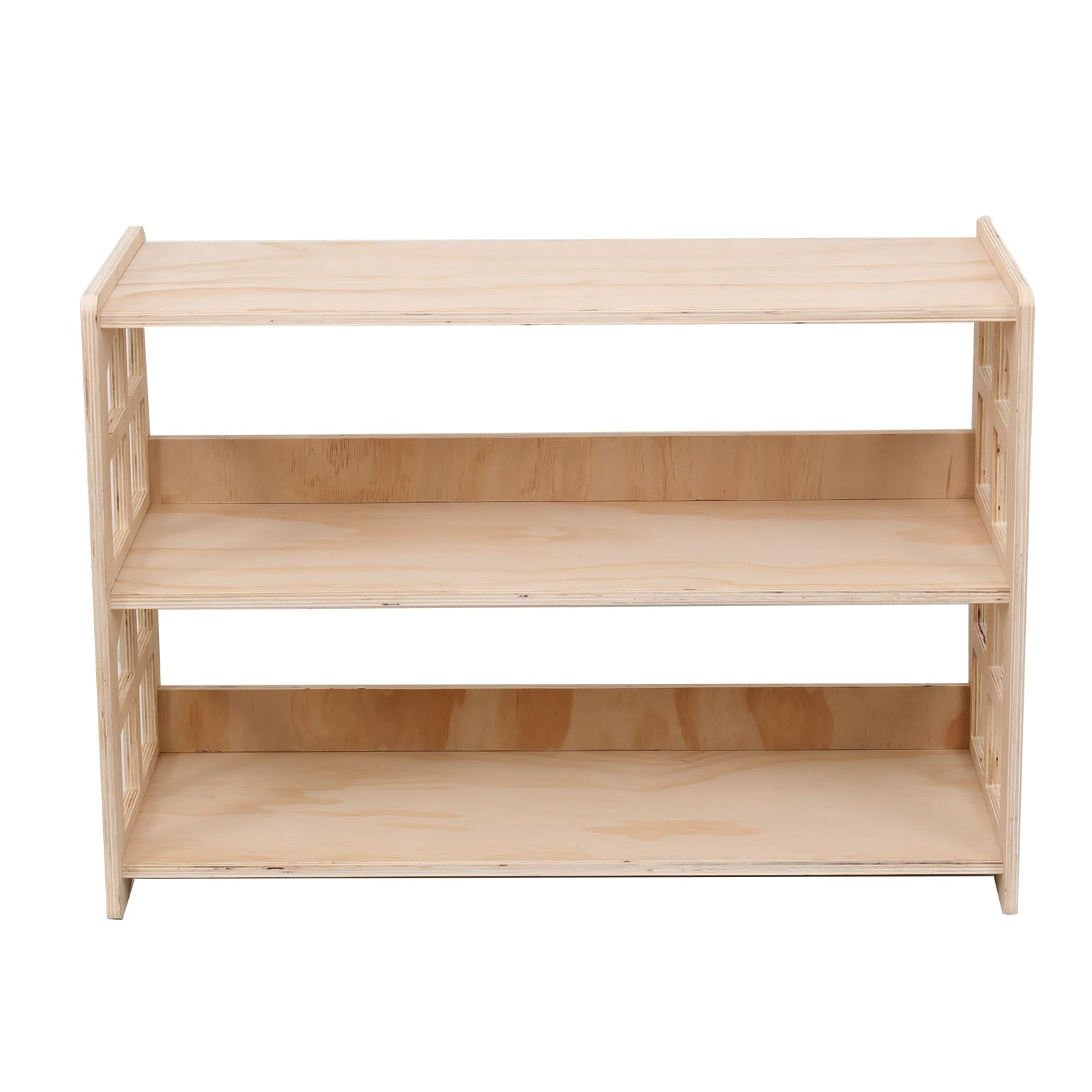 Montessori Bookshelf for Kids - 3-Tier Wooden Toy Storage Organizer, Sturdy & Safe Bookcase for Toddler Room, Classroom, or Playroom - Perfect for Organizing Books, Toys, and Learning Materials
