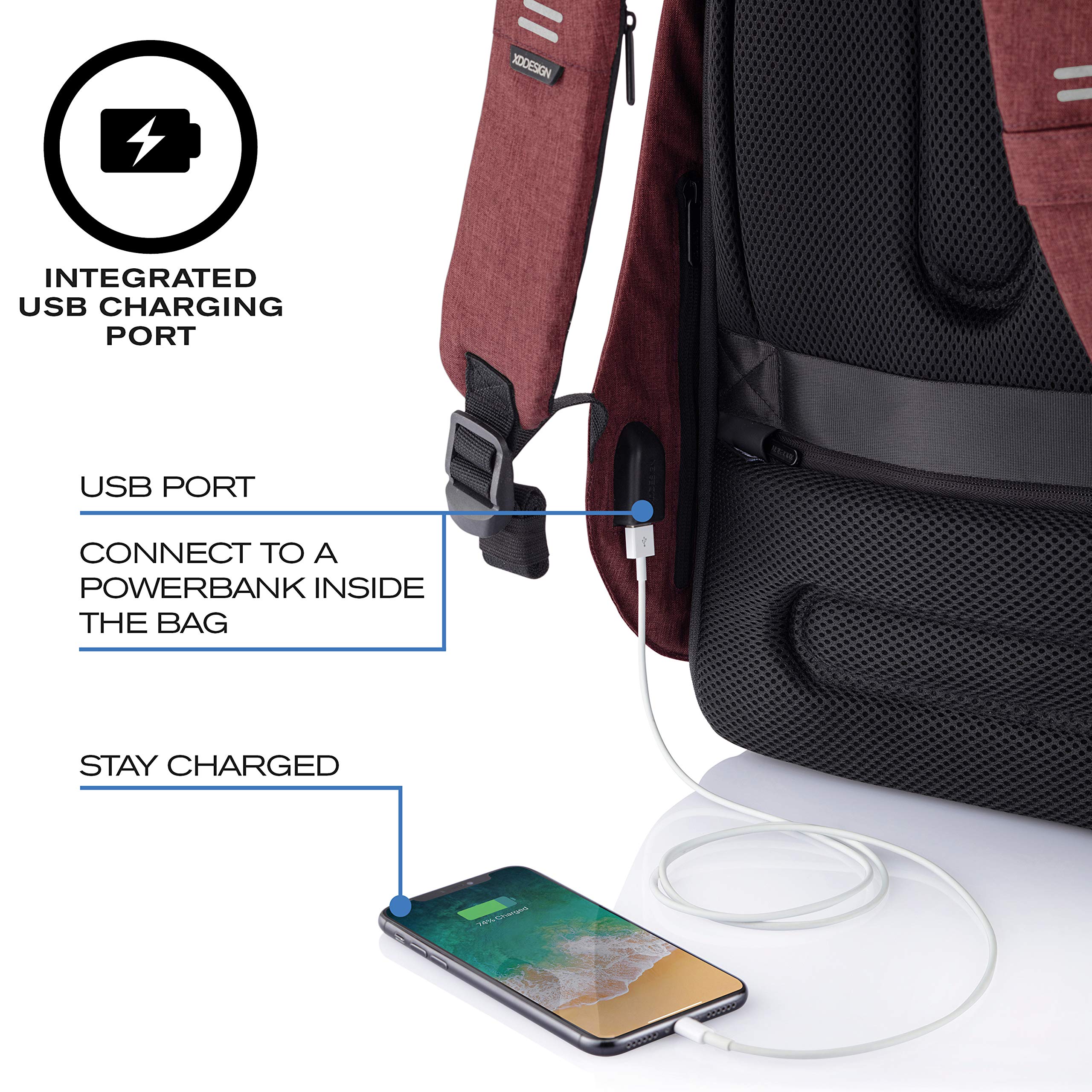XDDesign Bobby Hero 16L Anti-Theft Laptop Backpack with Padded 15.6