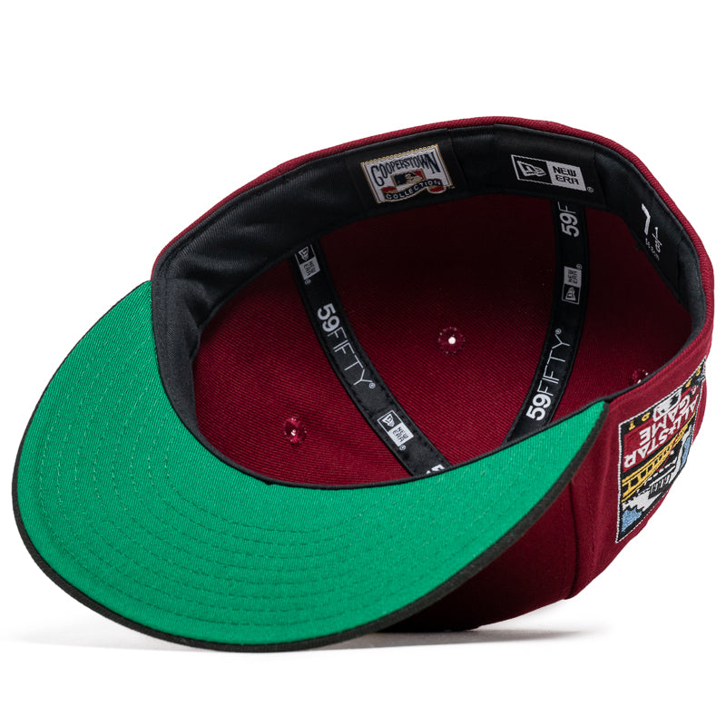 New Era x Politics San Francisco Giants 59FIFTY Fitted Cap - Cardinal/Black - Official MLB Baseball Hat for Men & Women - Perfect for Games, Streetwear & Fan Collections
