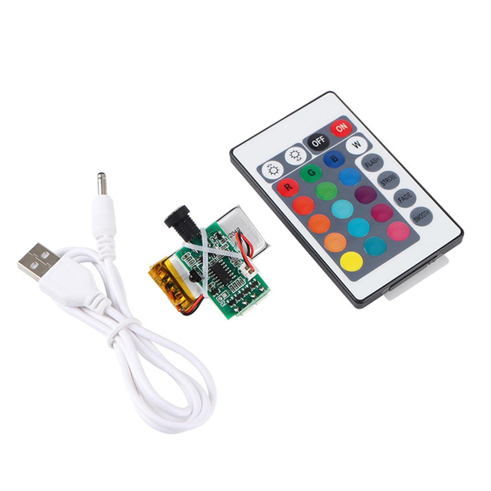 16 Colors 3D Printing LED Moon Lamp Circuit Board with Remote Control - DIY Night Light for Home Decor, Bedroom, Gifts & 3D Model Projects