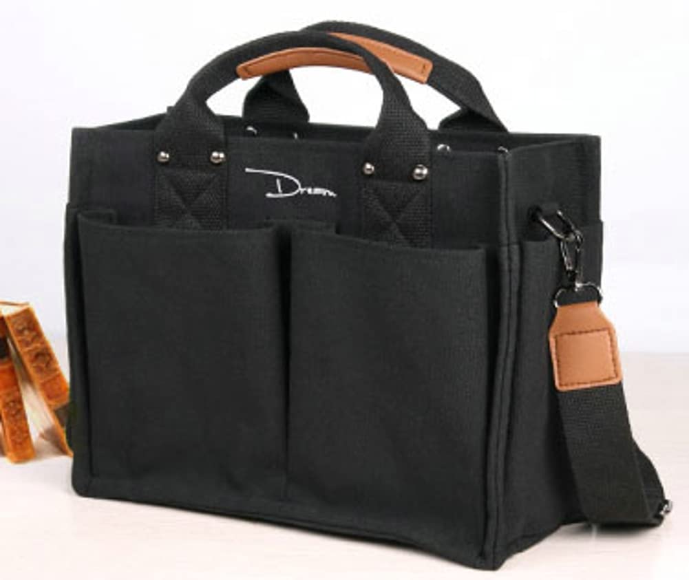 Stylish Large Canvas Tote Bags for Women - Durable Shoulder Handbag with Multiple Pockets - Perfect for Work, Travel & Everyday Use