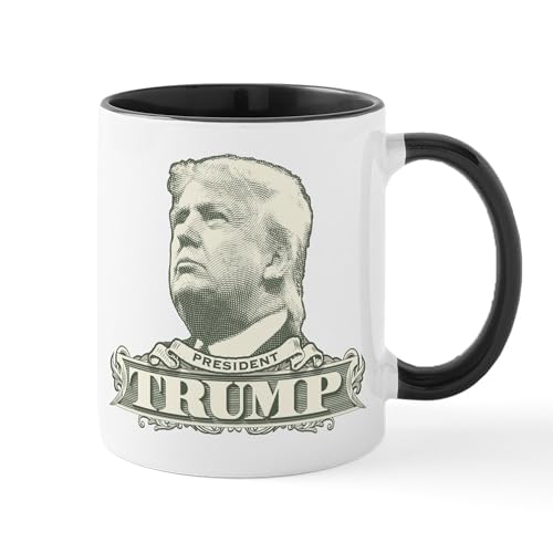 White/Black Inside - Donald Trump Dollar Bill Mug