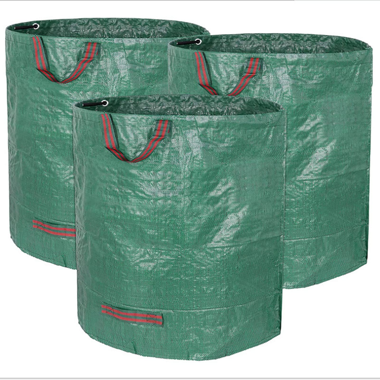 Eco-Friendly Compost Bin with Strong Handles - Biodegradable Compost Bags for Kitchen, Yard, Garden & Lawn Waste - Perfect for Leaves, Trash & Debris Collection | Ideal for Organic Waste Disposal & Sustainable Gardening