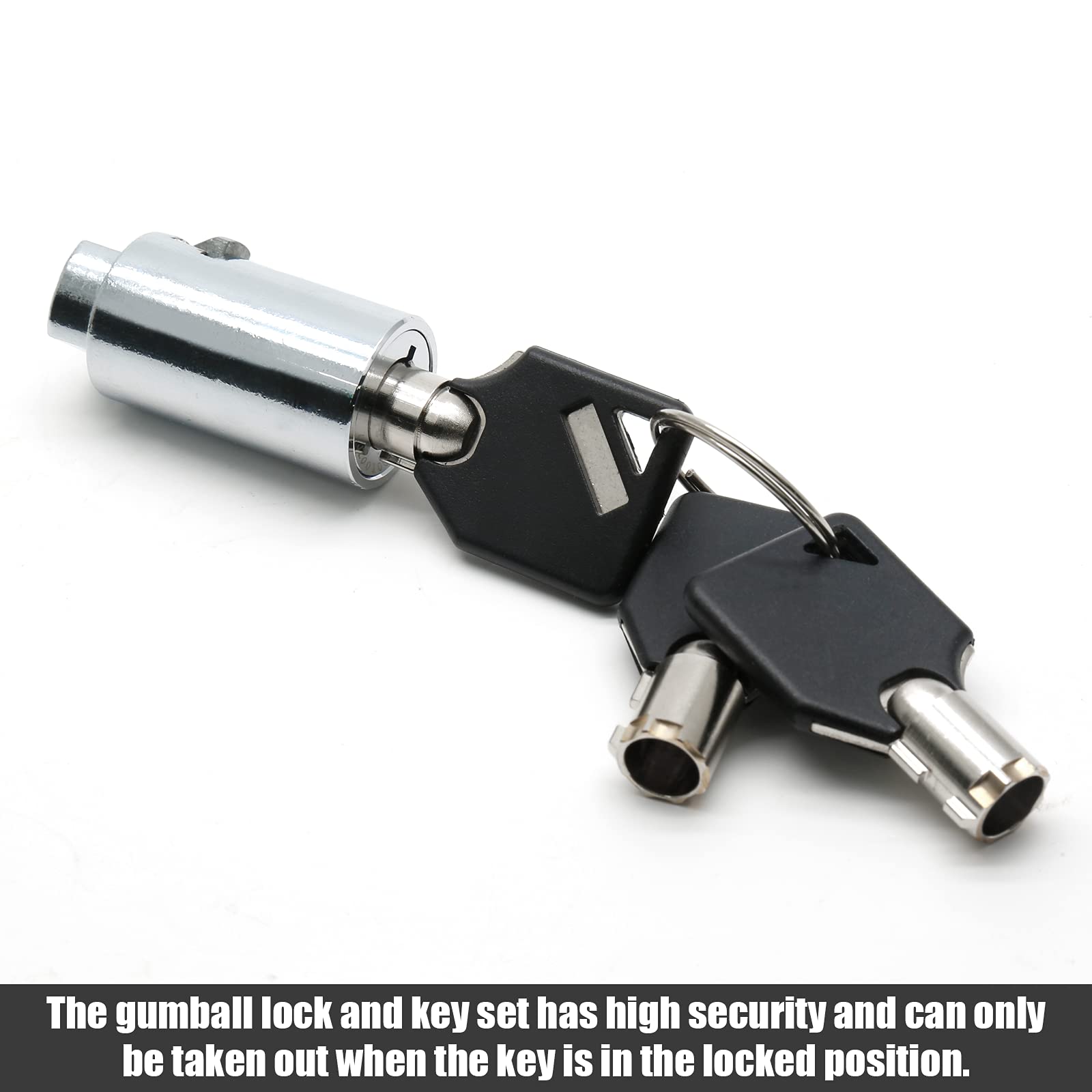 2 Pack Universal Vending Machine Lock and Key Set with Tubular Keyway - Keyed Alike Replacement for Soda, Snack, Candy, Coke and Gumball Machines - Secure Your Vending Business (Home, Office, Retail Stores)