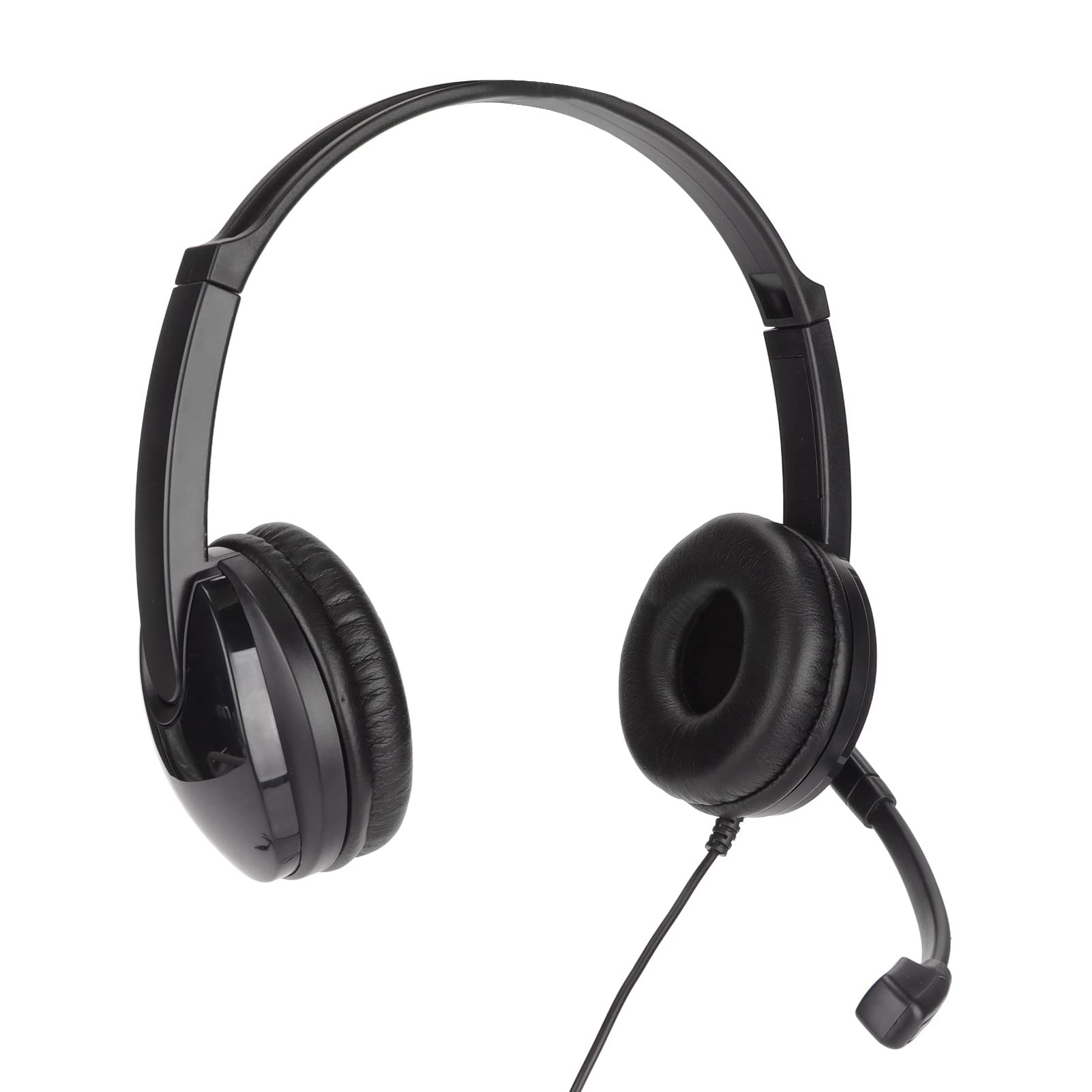 Premium Wired Gaming Headset with Noise-Canceling Microphone - 3.5mm Stereo Surround Sound Headphones for PS4, Xbox One, PC & Laptop - Adjustable Volume & Comfortable Ear Cushions for Long Gaming Sessions, Online Classes & Work Calls