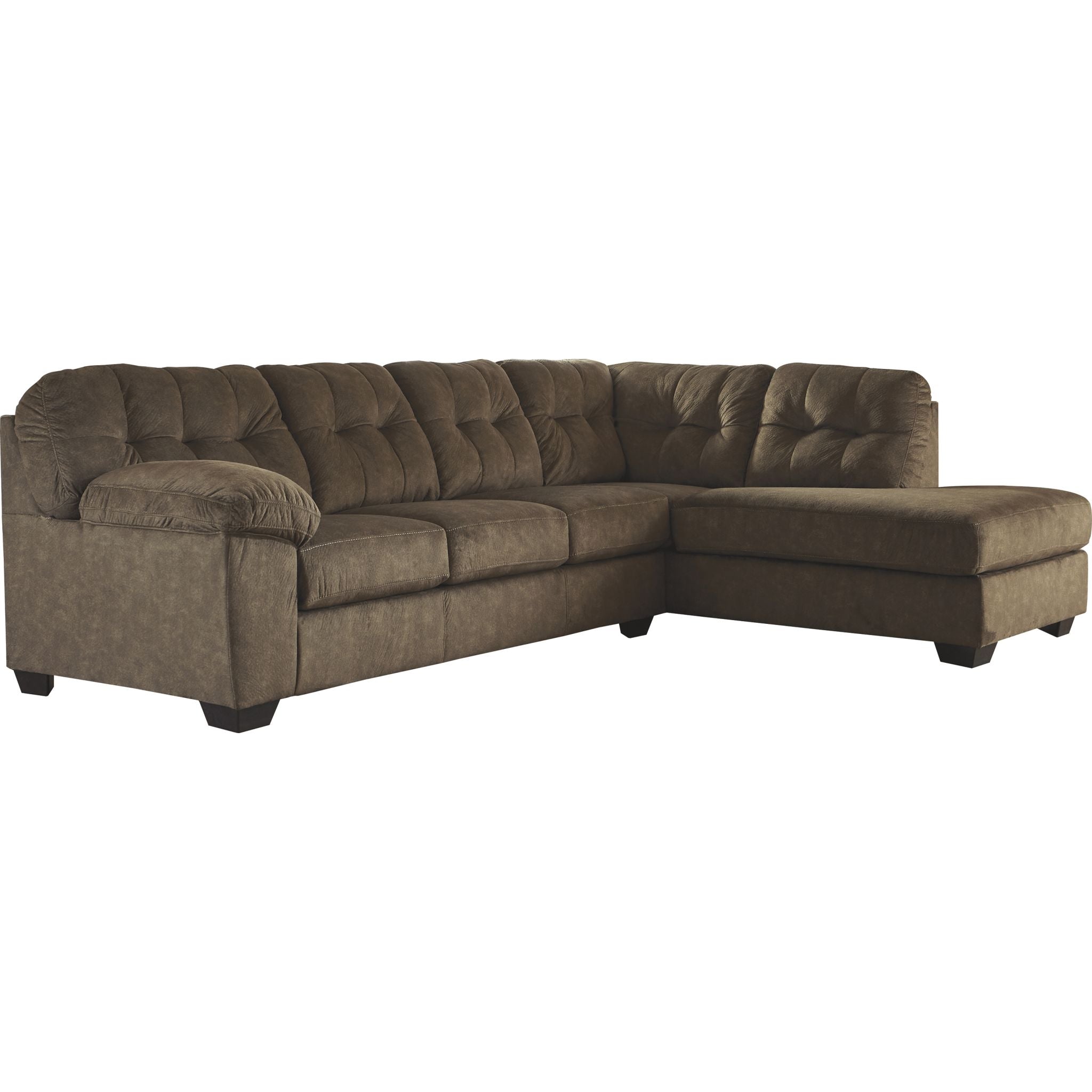 Accrington 2-Piece Sleeper Sectional Sofa Set - Modern L-Shaped Couch with Chaise Lounge for Living Room, Family Room & Home Theater Comfort