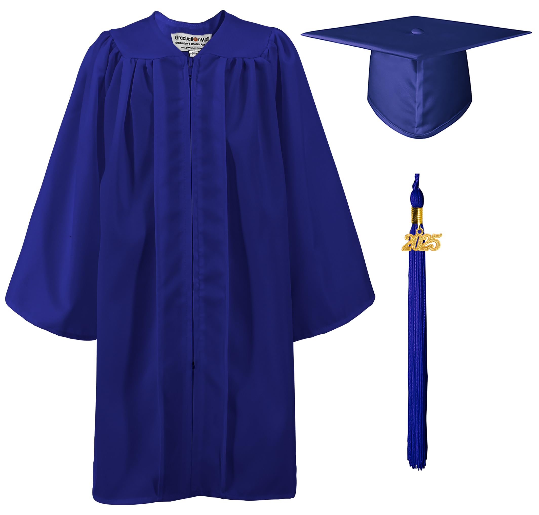 2025 Kindergarten Graduation Gown & Cap Set with Matte Finish Tassel - Perfect for Preschool Ceremonies & Photo Shoots
