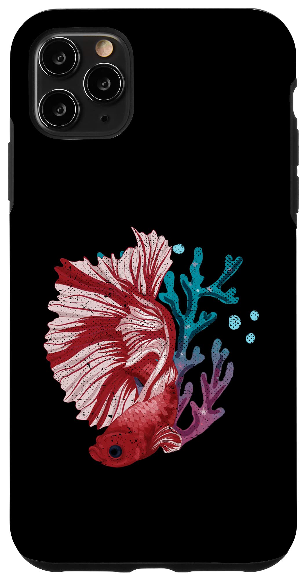 iPhone 11 Pro Max Case for Betta Fish Lovers - Durable Phone Cover for Aquarium & Siamese Fighting Fish Owners | Perfect for Fish Tank Viewing & Aquatic Pet Care