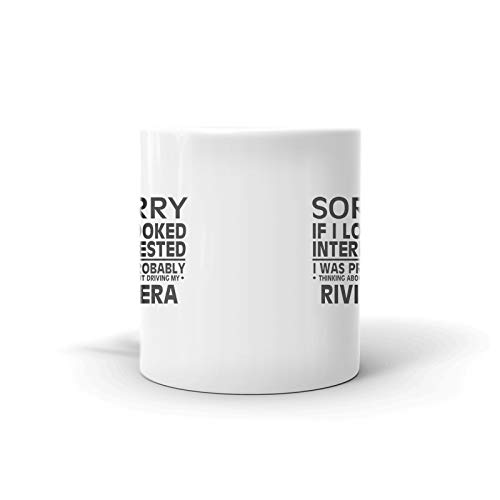 RIVIERA Driver Coffee Tea Ceramic Mug 11 oz - Insulated Travel Mug for Hot & Cold Drinks - Perfect for Commuting, Office & Outdoor Use
