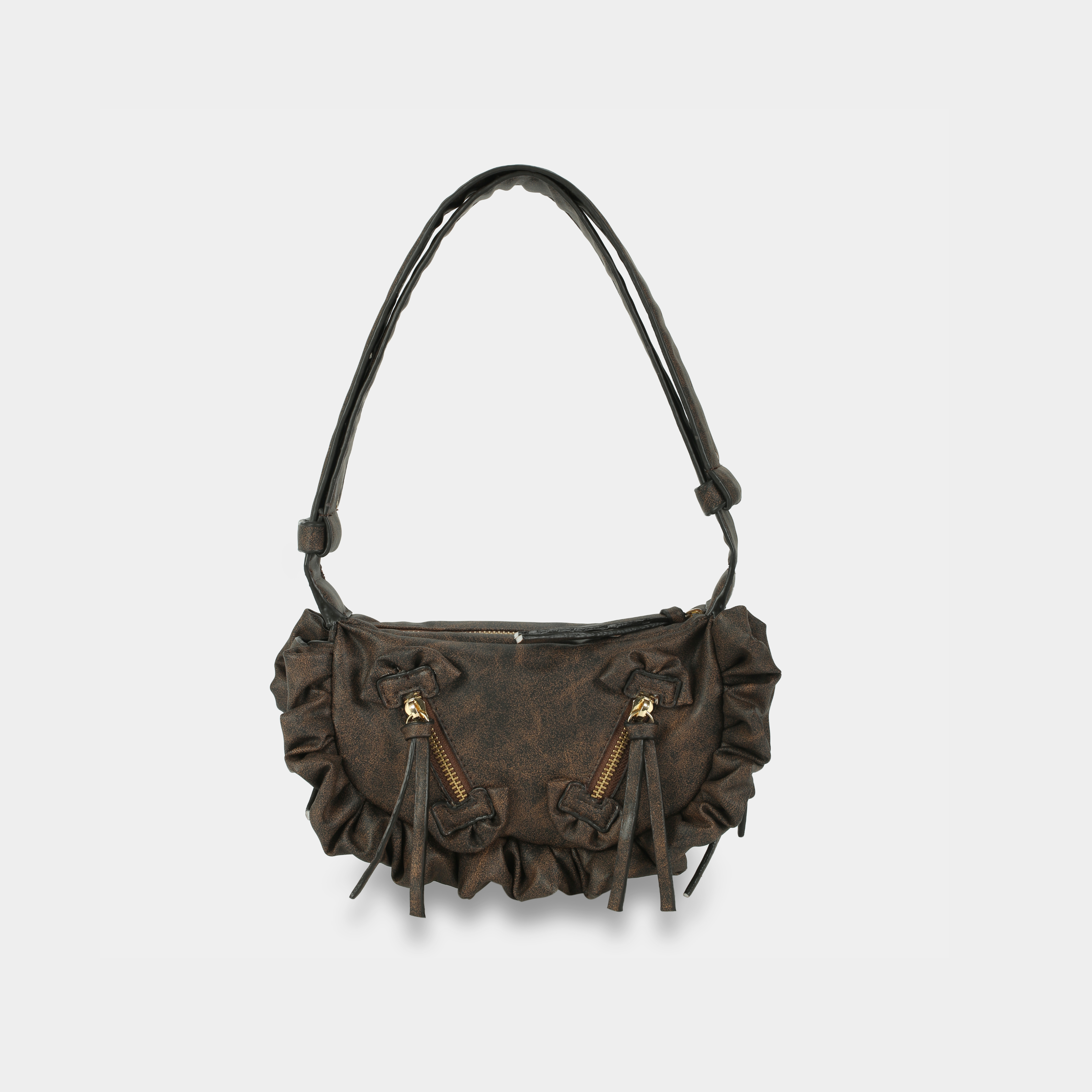CHAUTFIFTH Elegant Lace Ruffles Handbag for Women - Stylish Crossbody Purse with Adjustable Strap, Perfect for Parties, Weddings & Evening Events