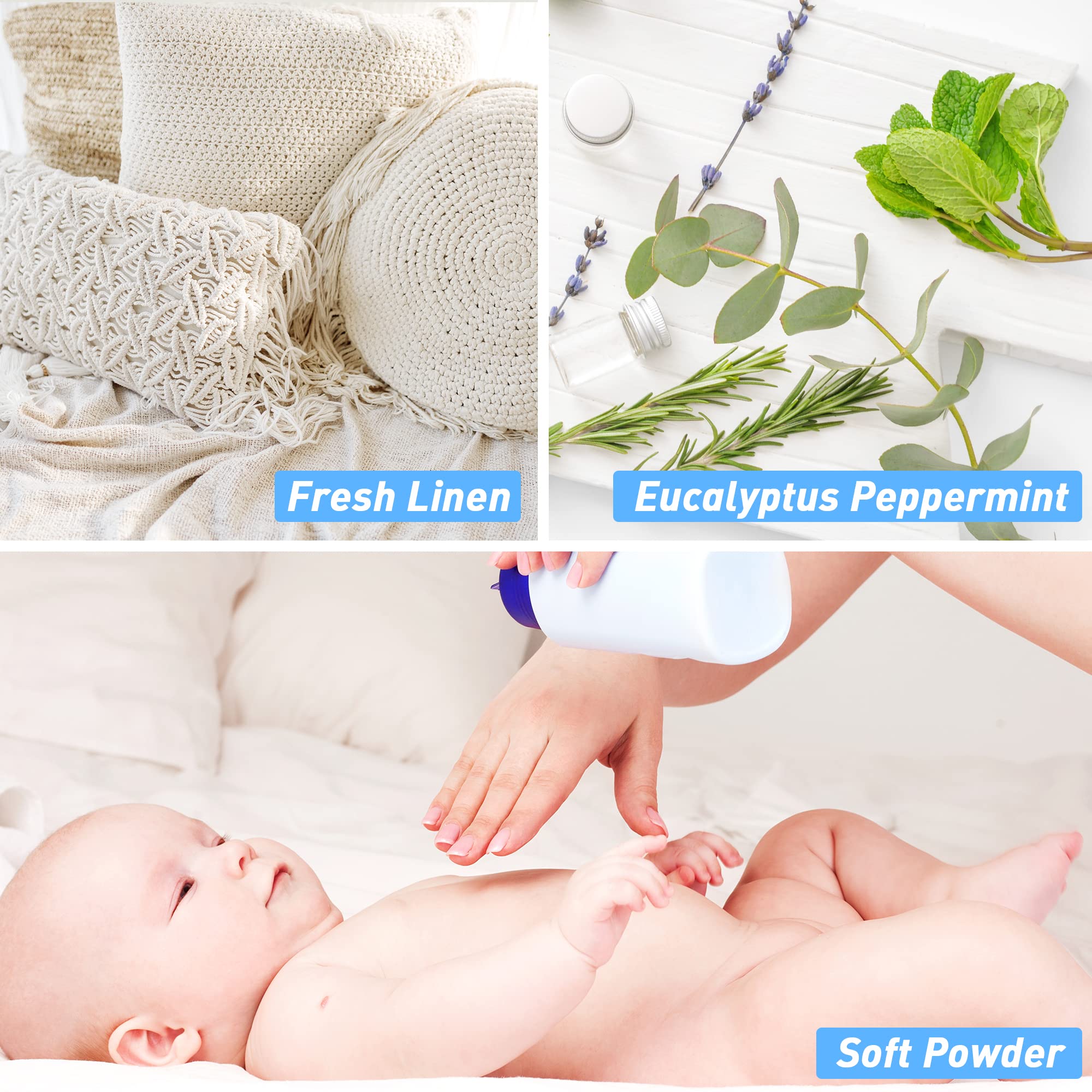 Premium Clean Fragrance Oil - ESSLUX Essential Scented Oils for Diffusers, Soap & Candle Making | Aromatherapy Oils for Home, Laundry & Humidifiers | Fresh Spring & Summer Scents for Relaxation & Stress Relief