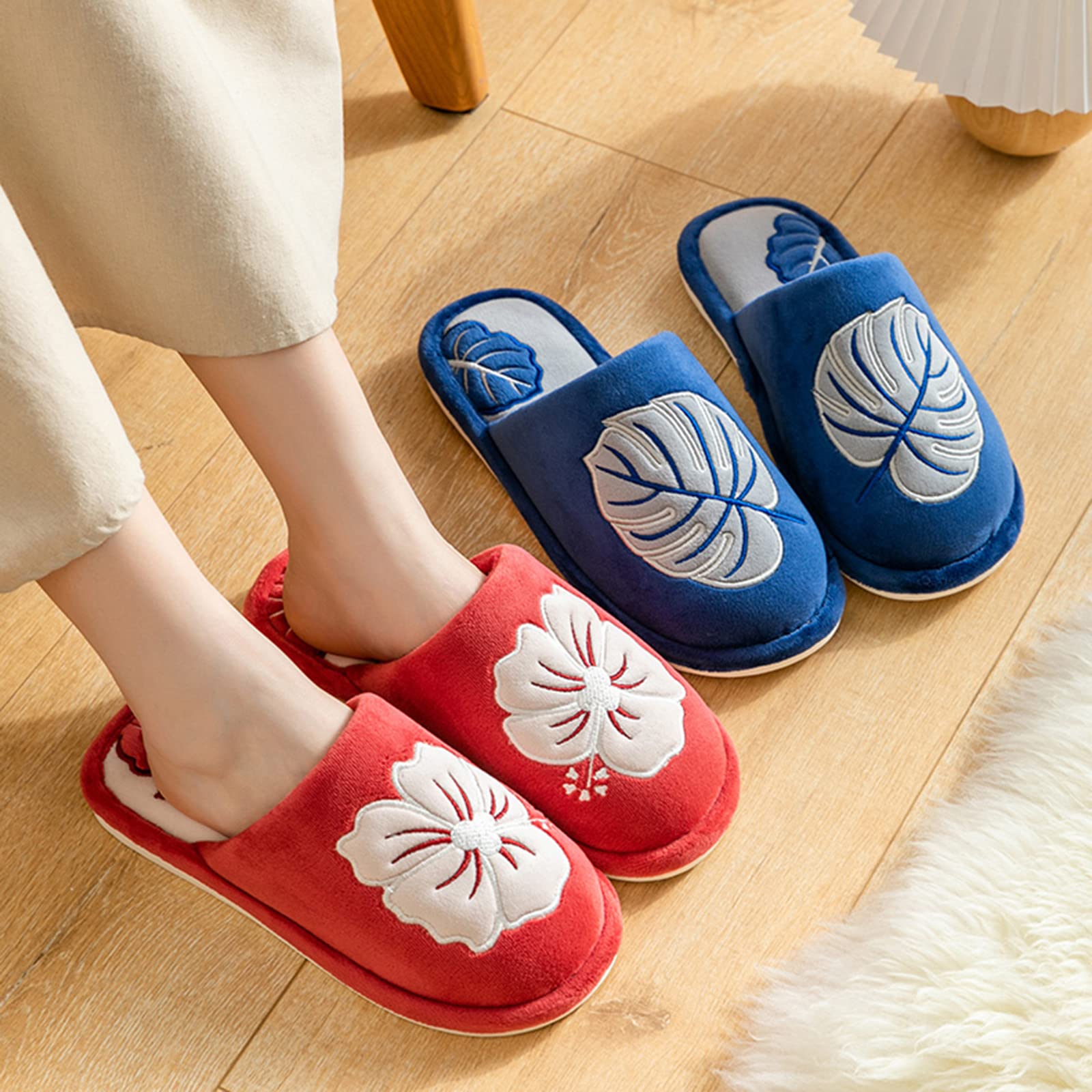 **JHSLXD Cozy Cotton Slippers for Men & Women - Non-Slip Indoor/Outdoor House Shoes for Winter Warmth & Comfort - Perfect for Home, Office, and Travel**
