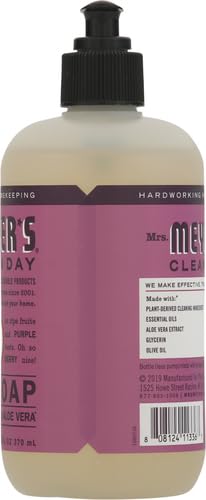 Mrs. Meyer's Clean Day Hand Soap - Plumberry Scent, 12.5 oz, Made with Essential Oils, Cruelty-Free & Biodegradable | Refreshing Hand Wash for Kitchen, Bathroom & Office Use