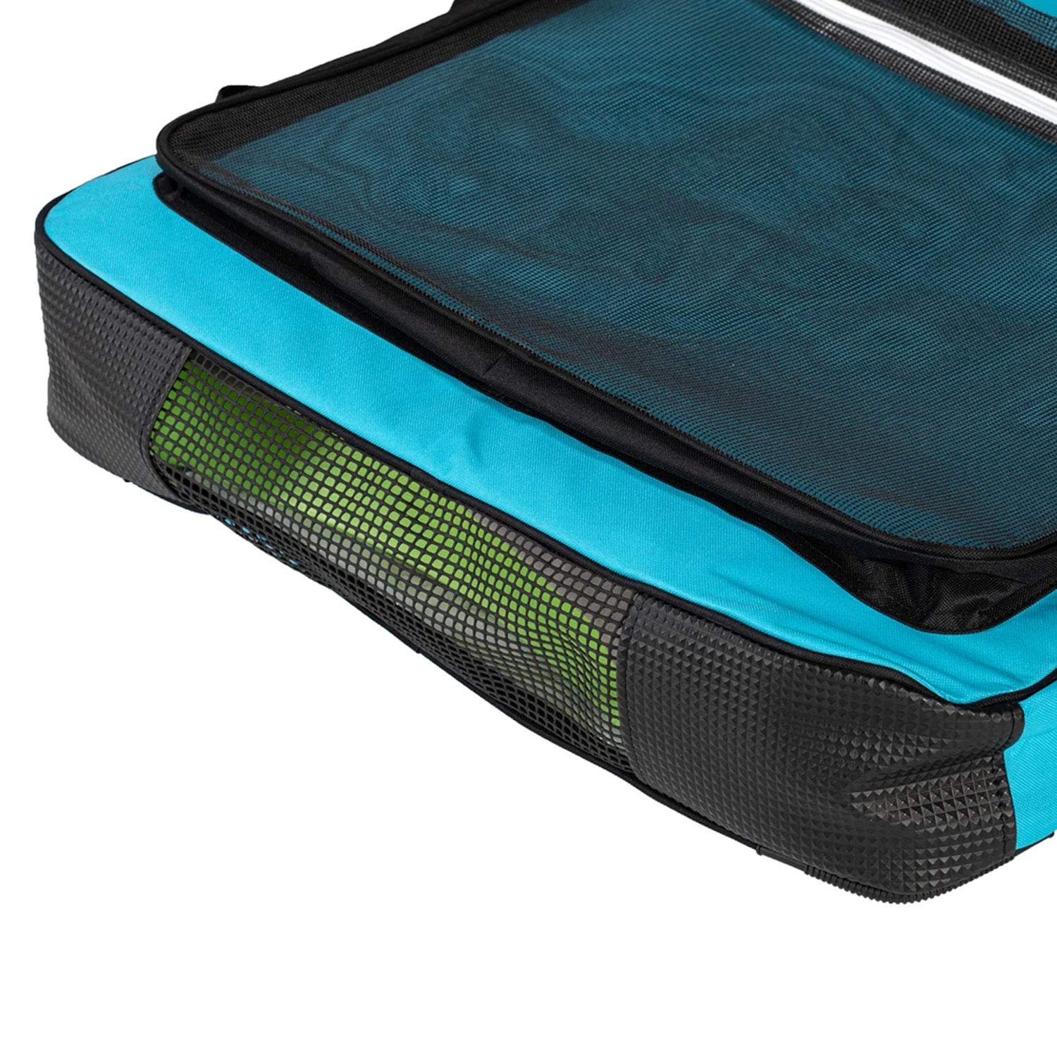 HUBB Interstate Travel 3-Board Bag for Snowboards & Skis - Durable Waterproof Snowboard Bag with Wheels for Air Travel & Mountain Trips
