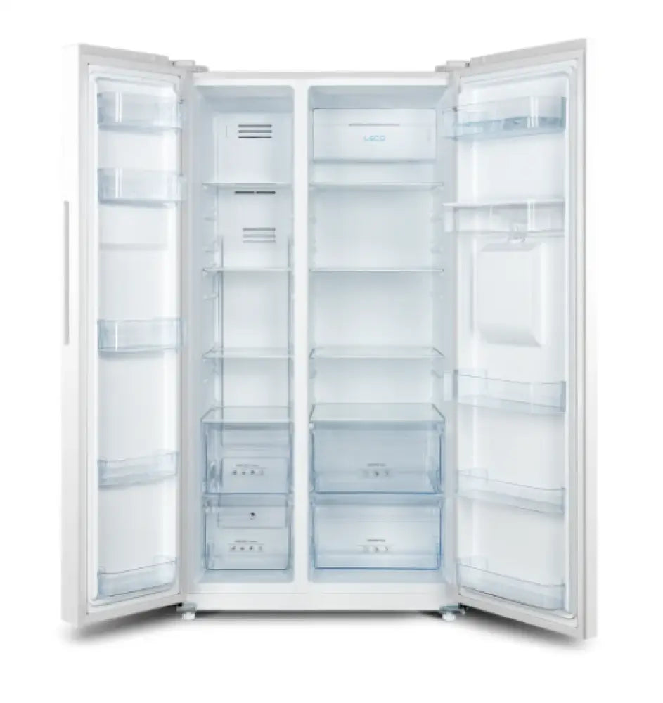CHiQ CSS559NWD4E 559L White Side by Side Refrigerator - Energy Efficient Large Capacity Fridge for Home, Kitchen, Office & Restaurant Use