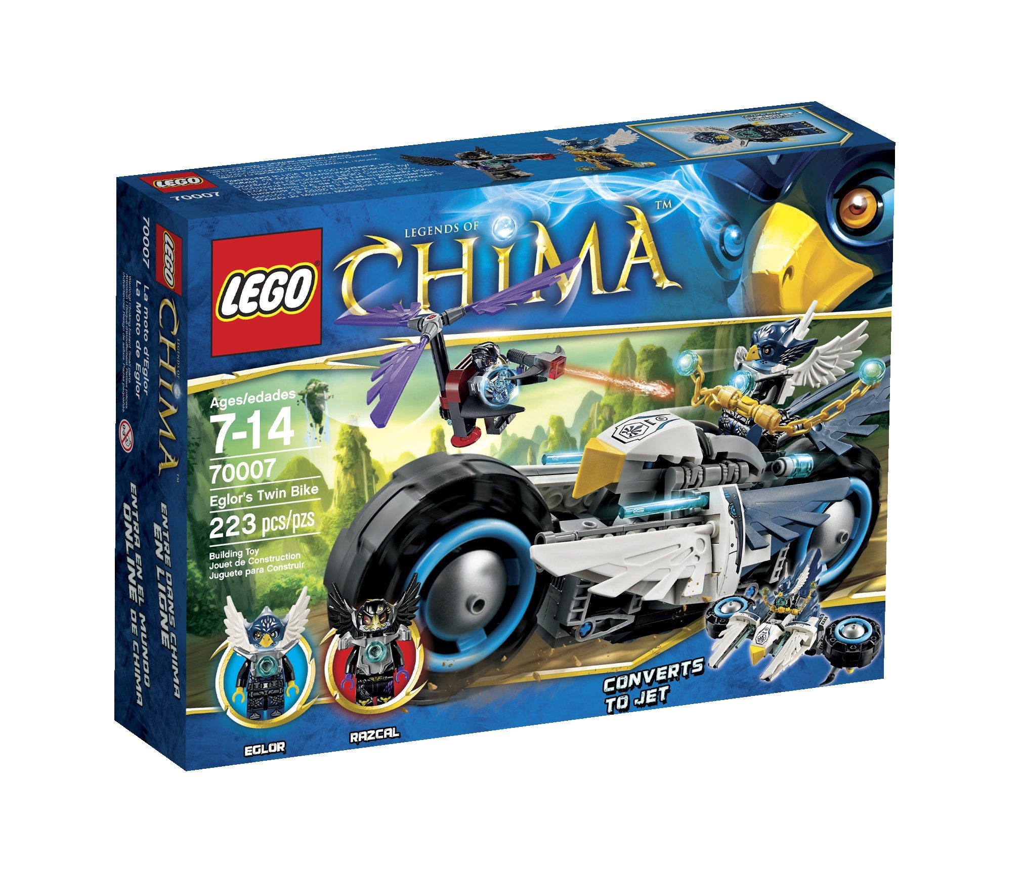 LEGO Legends of Chima 70007 Eglor's Twin Bike Building Set - Fun Construction Toy for Kids, Perfect for Creative Play and Collectors | Great Gift for Birthday & Christmas