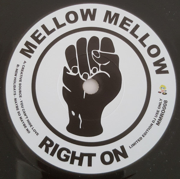 Creative Source – You Can't Hide Love REPRESS Mellow Mellow Right On – MMRO008 | Vinyl Record for DJs & Music Collectors | Perfect for Lounge Music & Chill Vibes