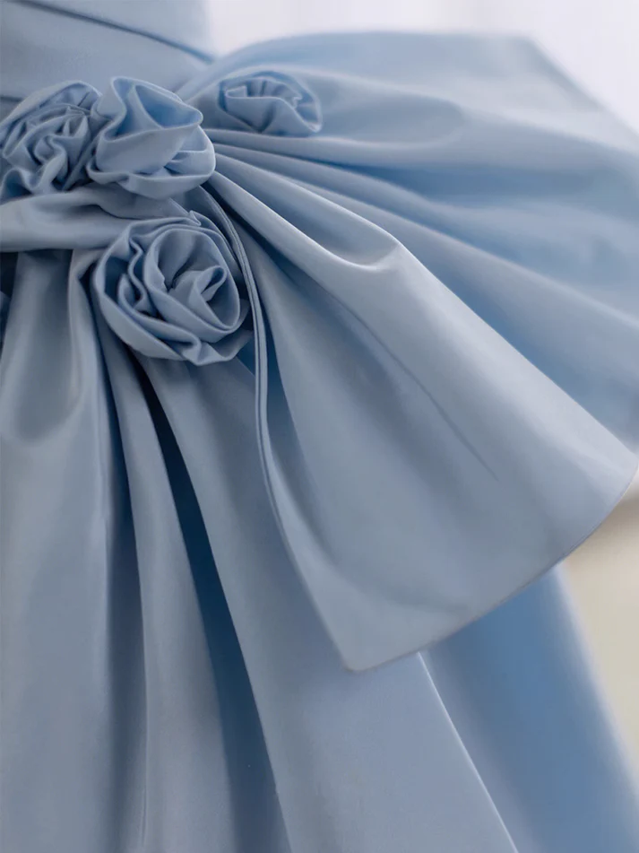 Elegant Sky Blue A-Line Long One Shoulder Prom Dress J3826 - Perfect for Homecoming, Evening Parties & Formal Events