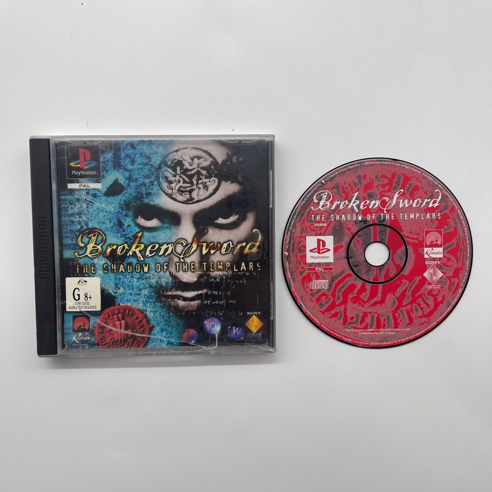 Broken Sword: The Shadow of the Templars - PS1 Classic Game for Playstation 1 (PAL Version) | Retro Gaming, Collectible, Adventure Game for Vintage Console Enthusiasts