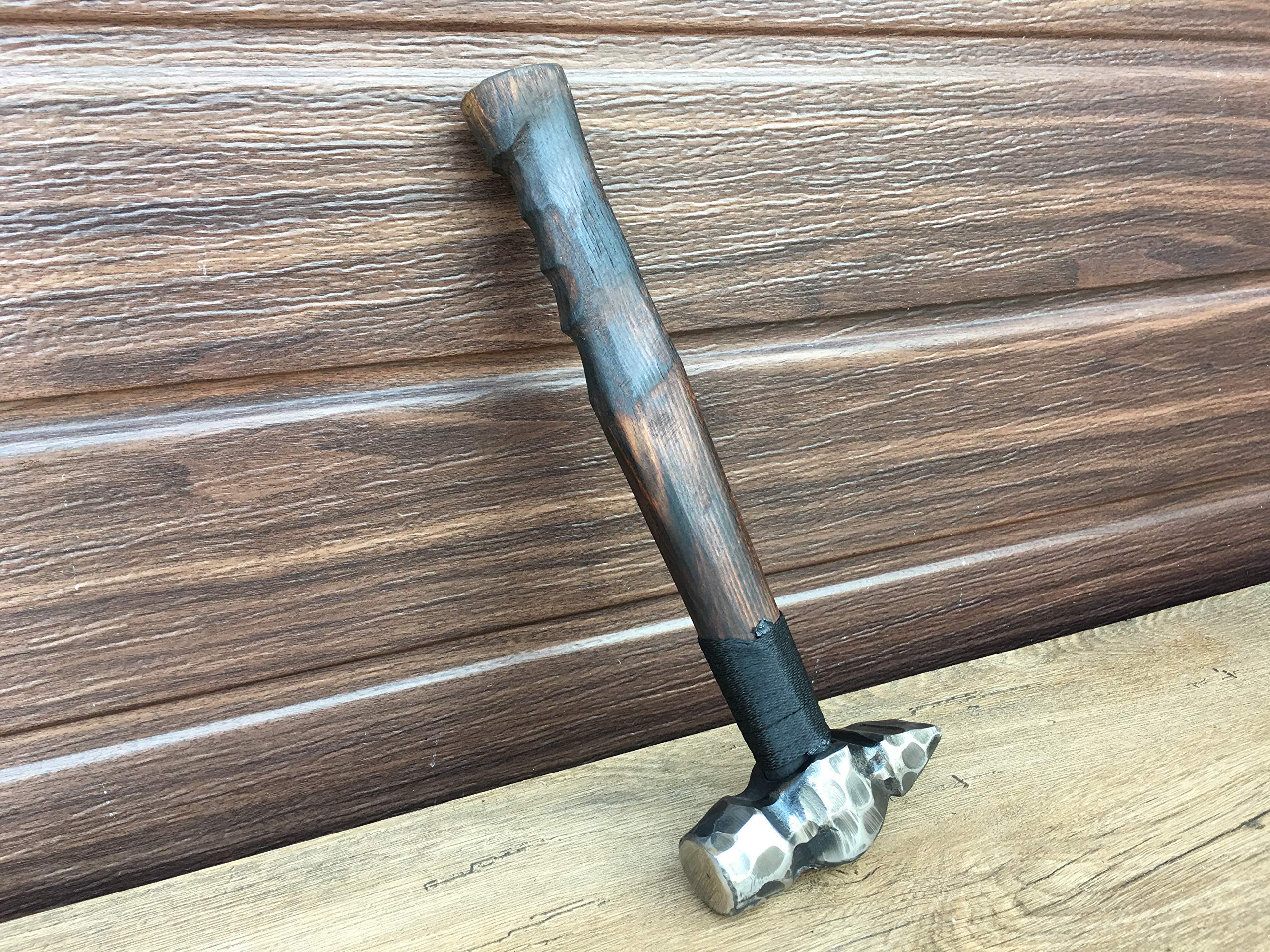 Hand Forged Steel Hammer - Viking Axe & Blacksmith Tool for Men | Durable Iron Gift for Him, Birthday Present for Handyman | Perfect for DIY Projects, Woodworking & Outdoor Adventures