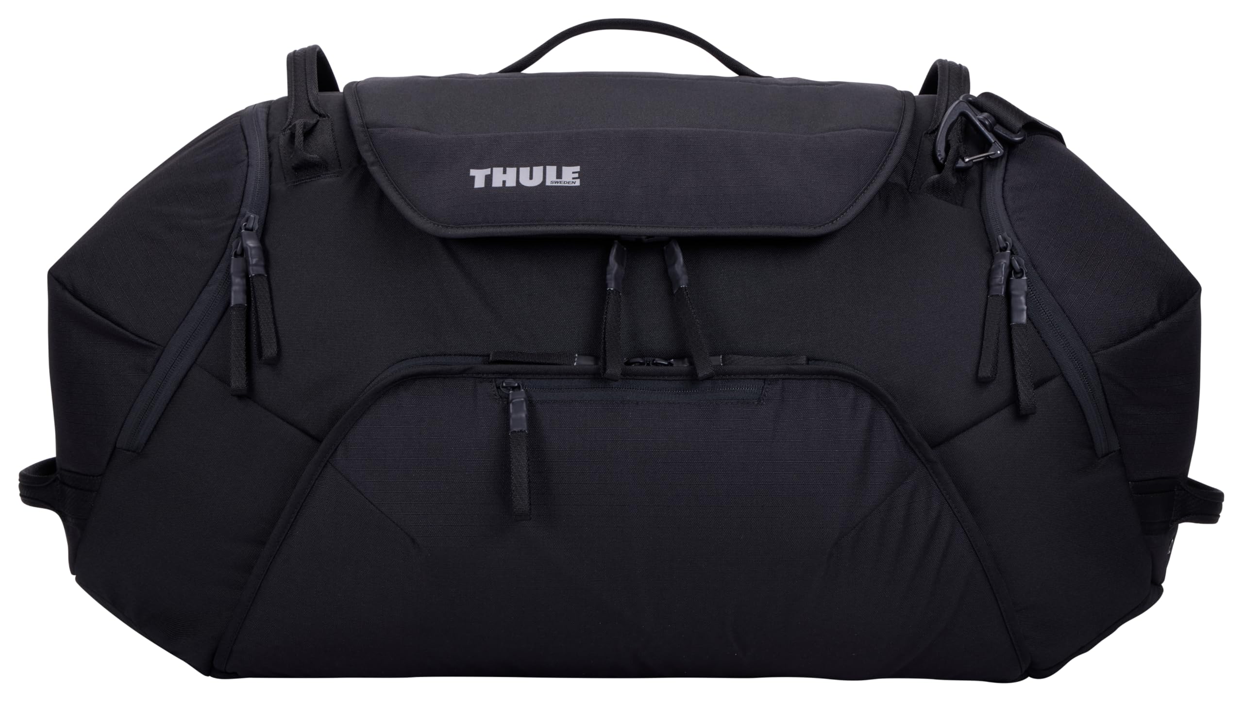Thule Waterproof Duffel Bag with Adjustable Shoulder Strap - Large Travel Gym Sports Bag for Men & Women - Perfect for Camping, Hiking, Workout & Air Travel (Black)