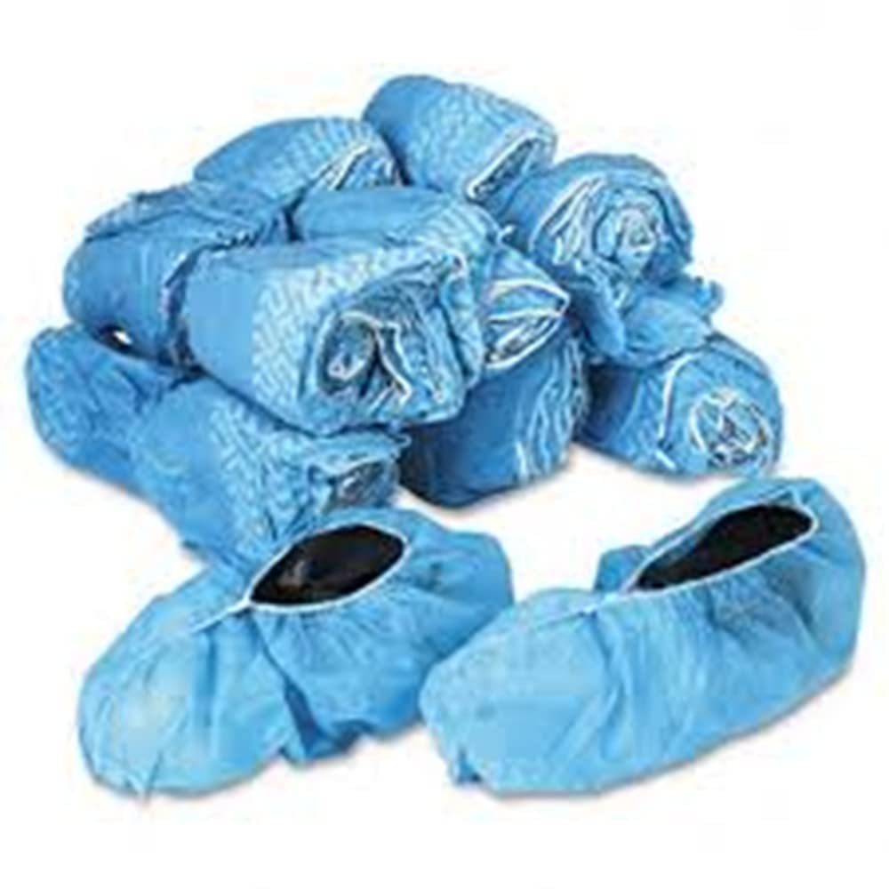 Non-Slip Polypropylene Shoe Covers - 150 Pairs XL (SC7PN/B) - Disposable Protective Footwear for Hospitals, Cleanrooms, and Home Use