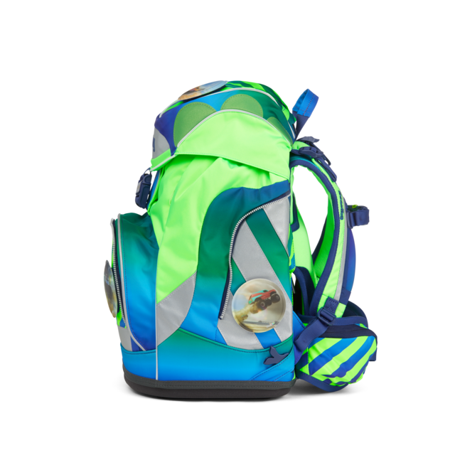Ergobag 6-Piece School Backpack Set - TruckBear NEO Edition | Durable Kids Backpack for School, Travel & Daily Use