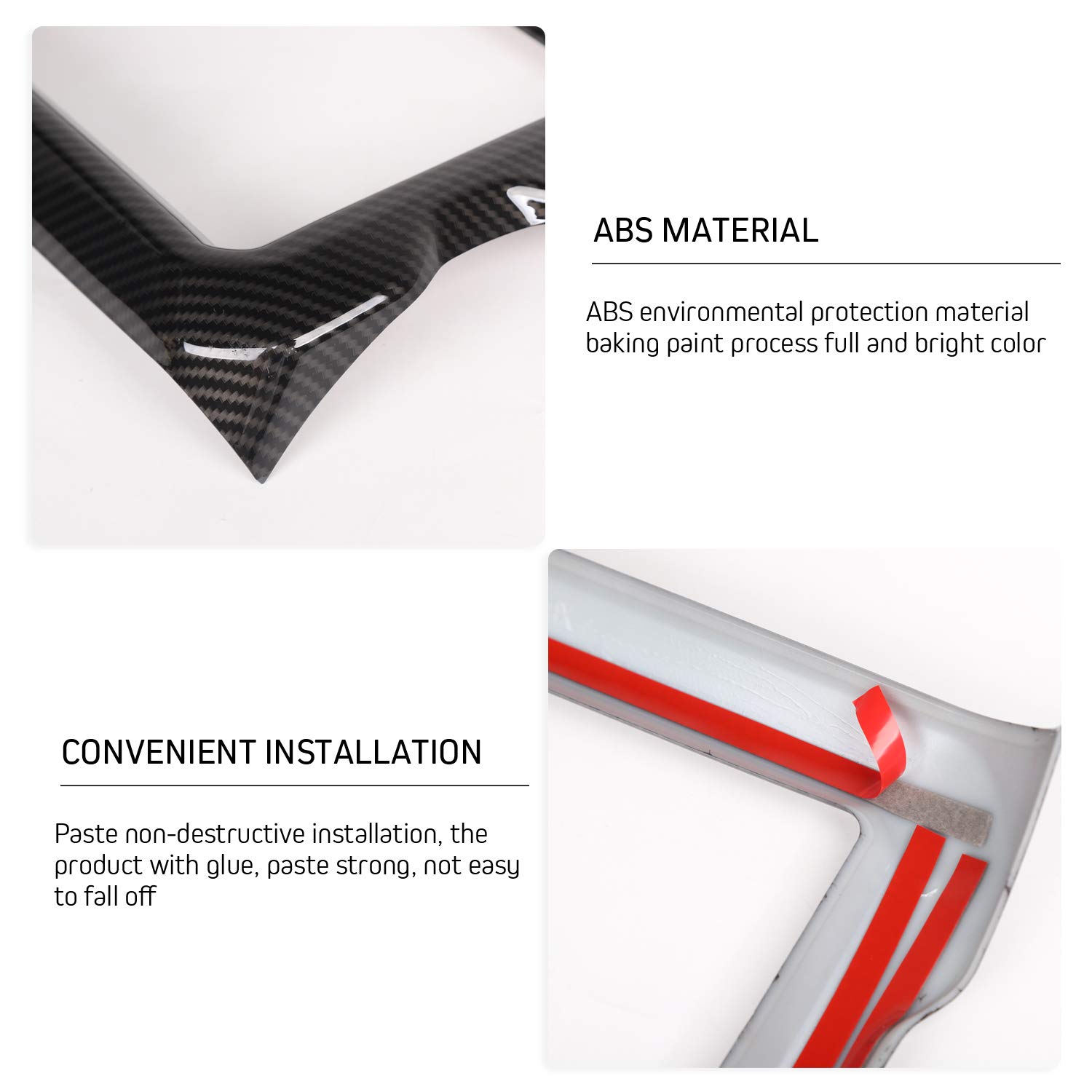 Carbon Fiber Interior Trim Kit for Jeep Wrangler JL/JLU & Gladiator JT (2018-2023) - 7-Piece Set with 8.4