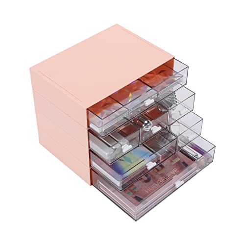 4 Flat Layers & 7 Drawers, Pink