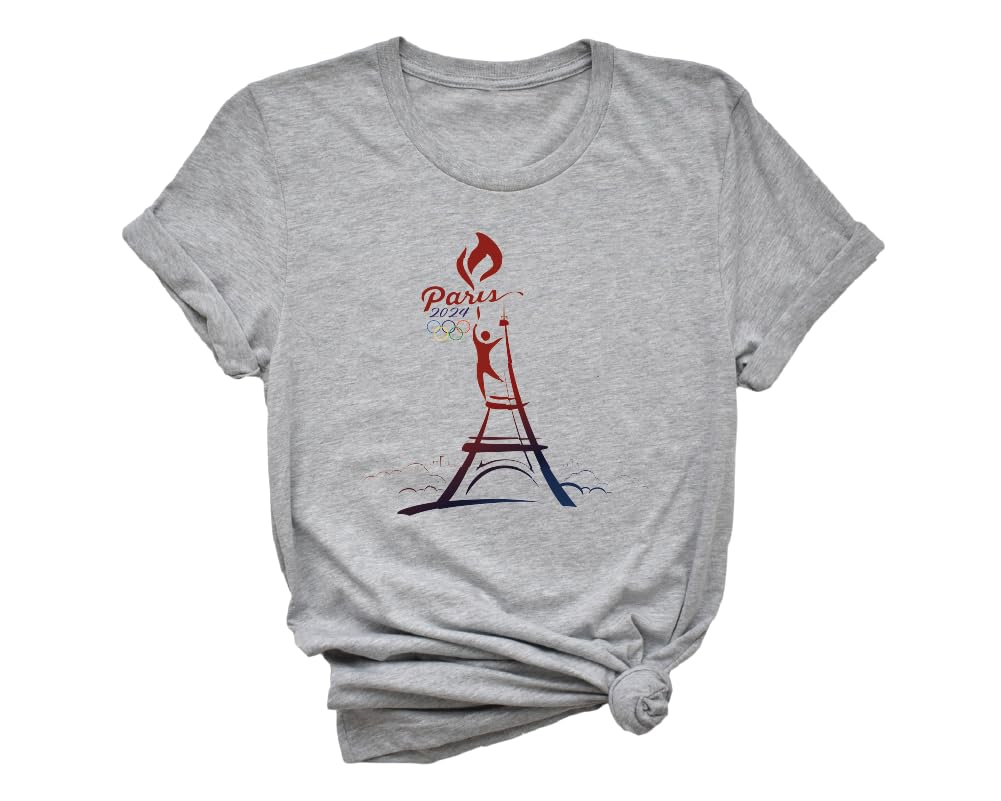 2024 Paris Olympics T-Shirt - Official Inspired Design, France Olympic Games Souvenir & Travel Gift - Perfect for Fans, Athletes & Sports Enthusiasts