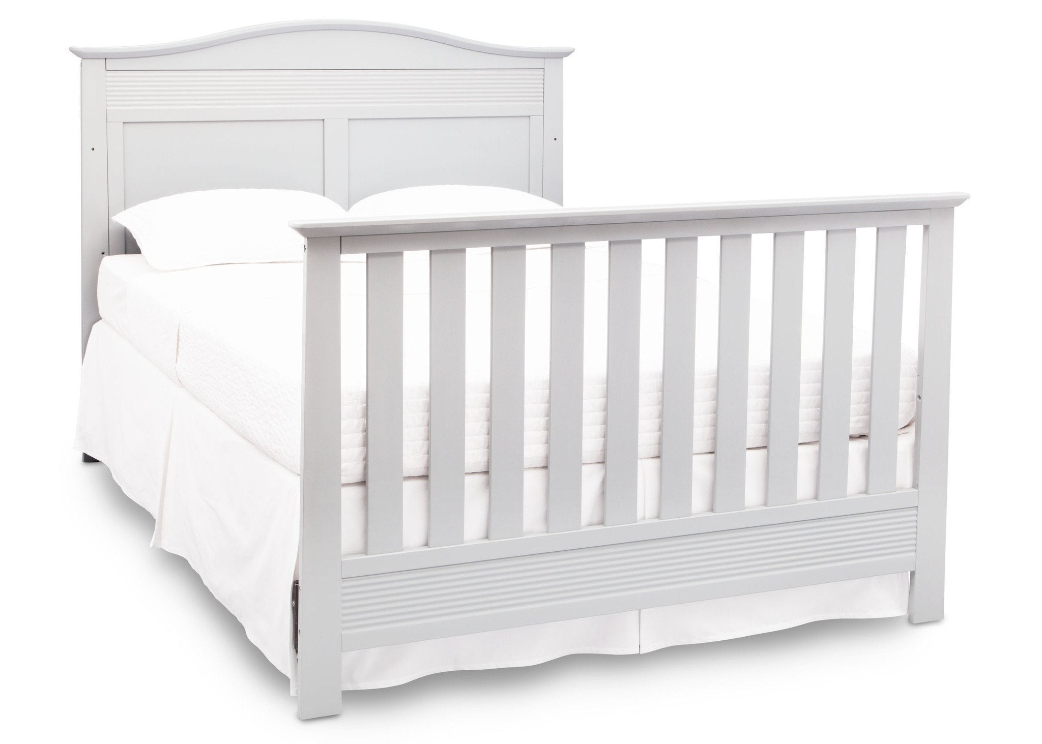 Barrett 4-in-1 Convertible Baby Crib - White Nursery Furniture for Newborn to Toddler | Perfect for Modern Nursery, Bedroom & Daycare