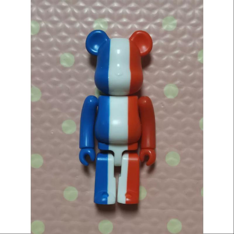 Bearbrick Series 12 FLAG France 100% Collectible Art Toy - Limited Edition French Flag Design Vinyl Figure for Display & Gift Giving