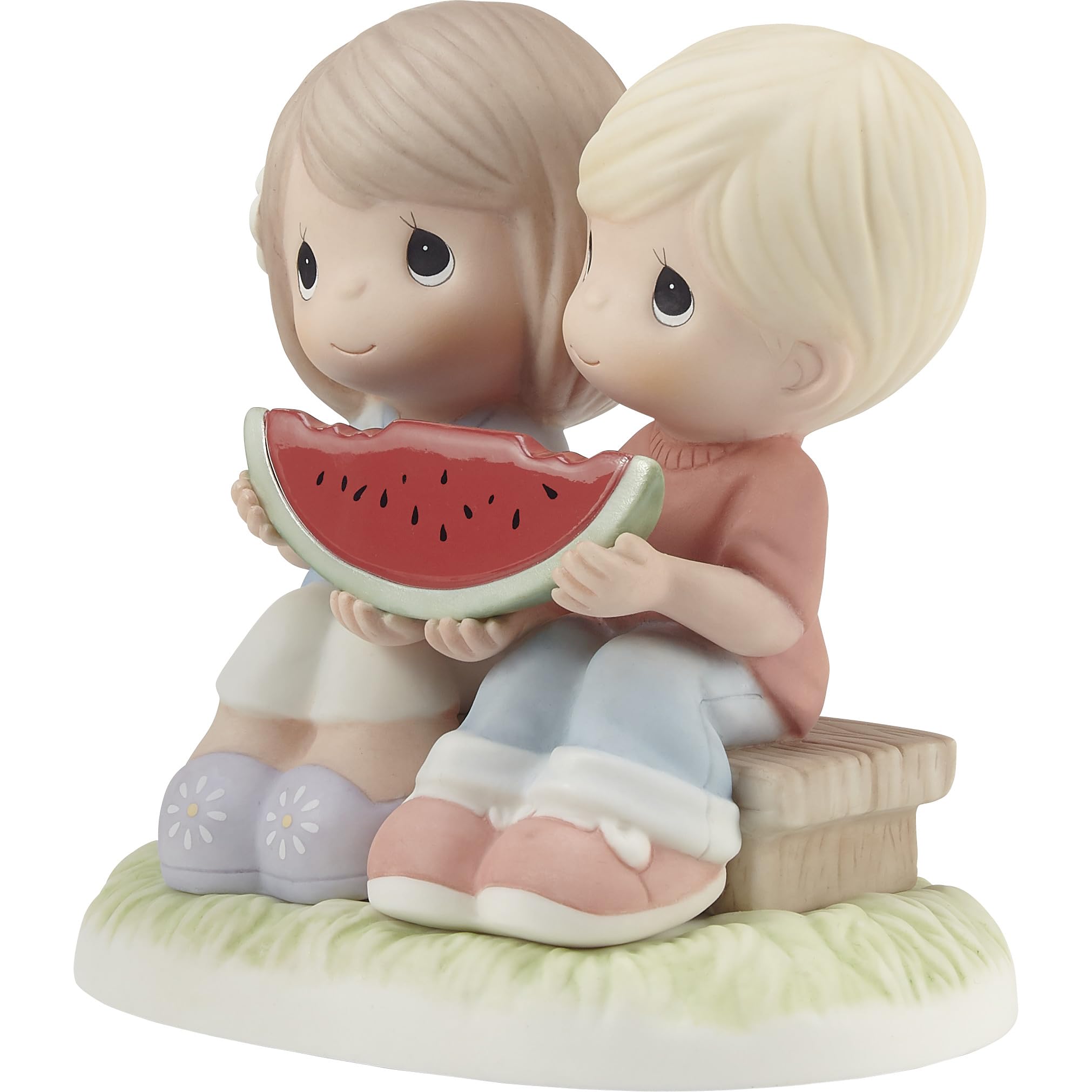 Precious Moments 213003 You're One in A Melon Bisque Porcelain Figurine - Collectible Gift for Birthdays, Anniversaries & Home Decor