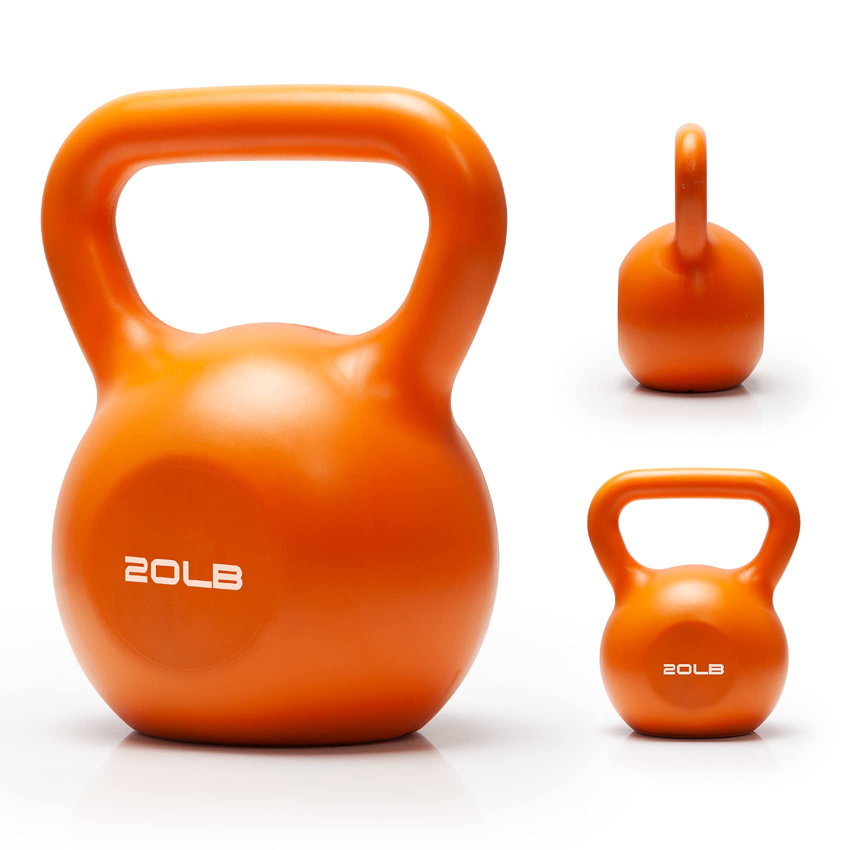 TopMade Adjustable Kettlebell Set 5lb-40lb - Vinyl Coated Cast Iron Weights for Home Gym, Strength Training & Fitness - Perfect for Men & Women Workouts - Ideal for HIIT, CrossFit, Yoga & Functional Training