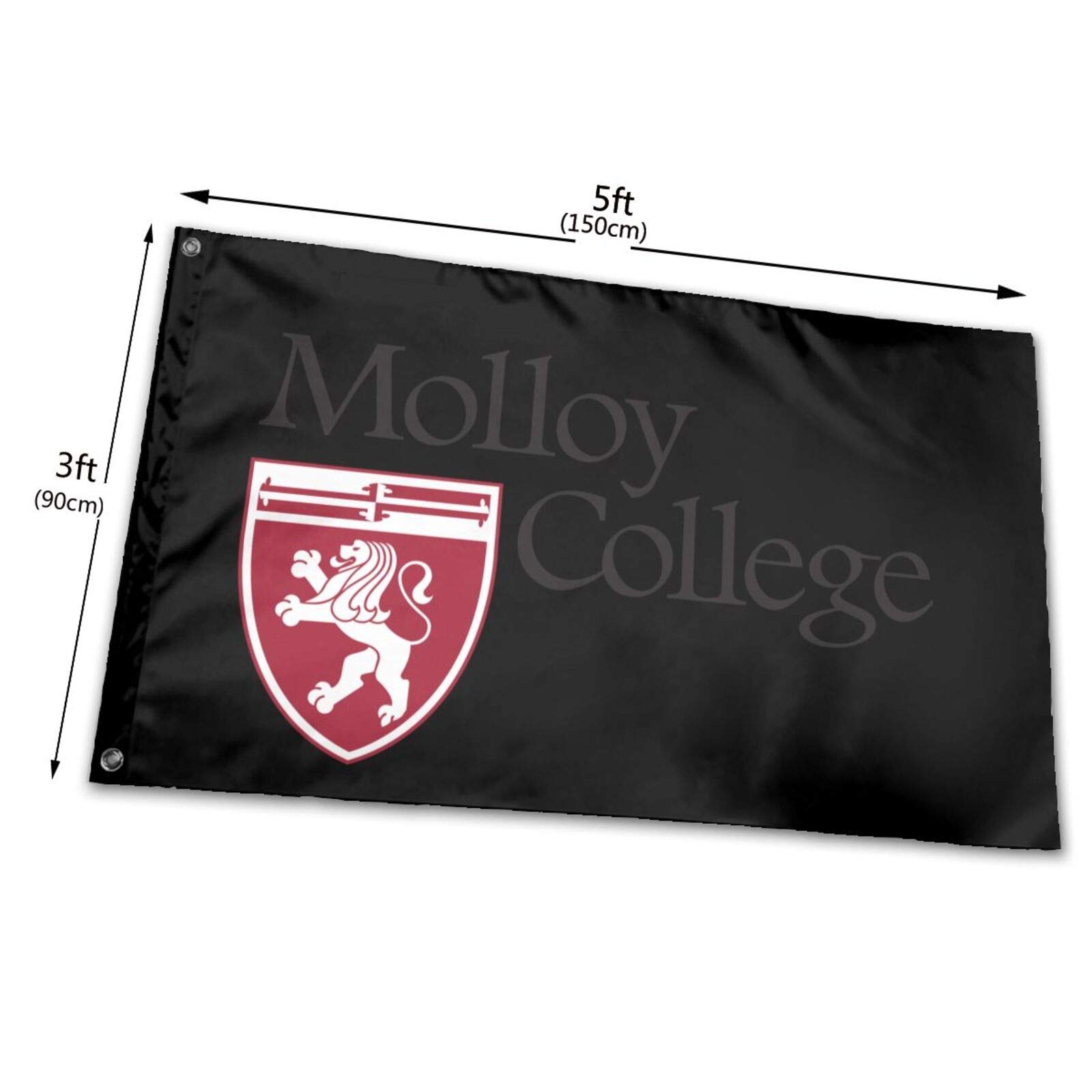 Molloy College Logo 3x5 Feet Outdoor Flag - UV Fade Resistant, Durable Polyester for Porch, Garden, Holiday & Christmas Decoration - Perfect for College Pride, Home Welcome & New Year Celebrations