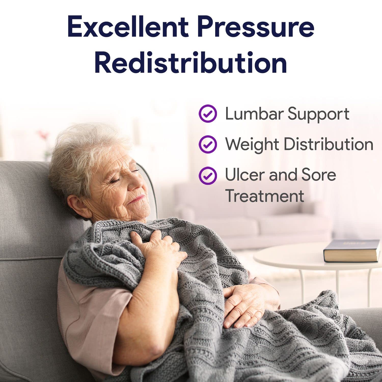 Gel & Foam Geriatric Chair Cushion - 24