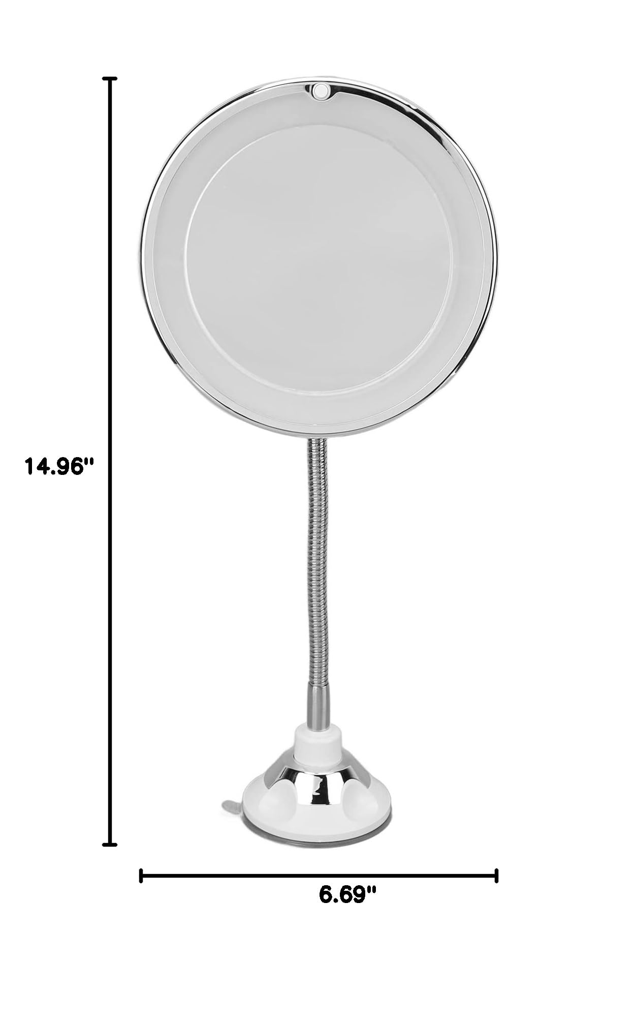 Yosoo 10x Magnifying Makeup Mirror with LED Light - Adjustable Suction Cup Vanity Mirror for Bathroom, Bedroom & Home Office - Perfect for Makeup Application, Skincare & Grooming