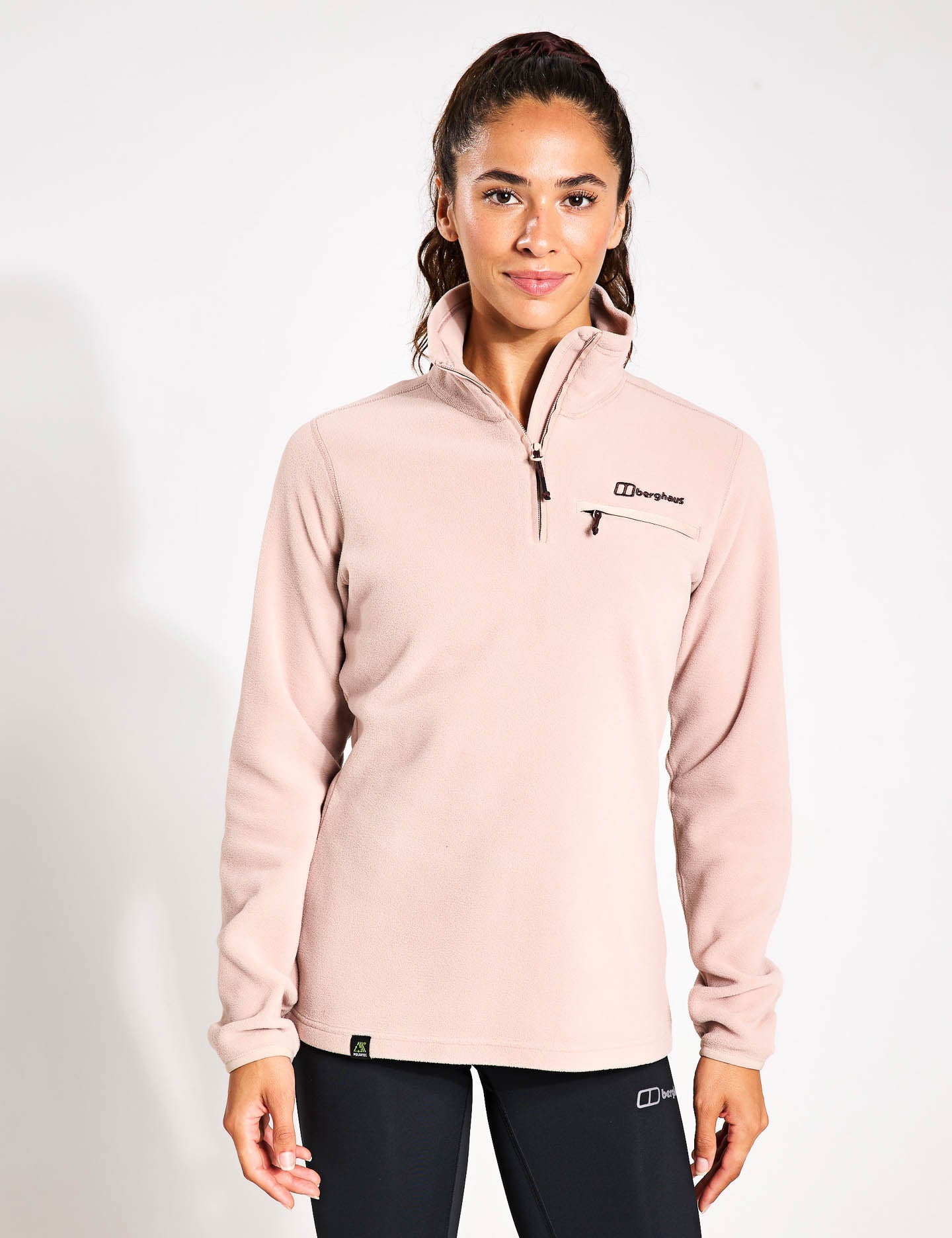 Prism 2.0 Micro Half Zip Fleece Jacket - Women's Lightweight Pullover in Pink Clay | Perfect for Hiking, Camping & Outdoor Activities