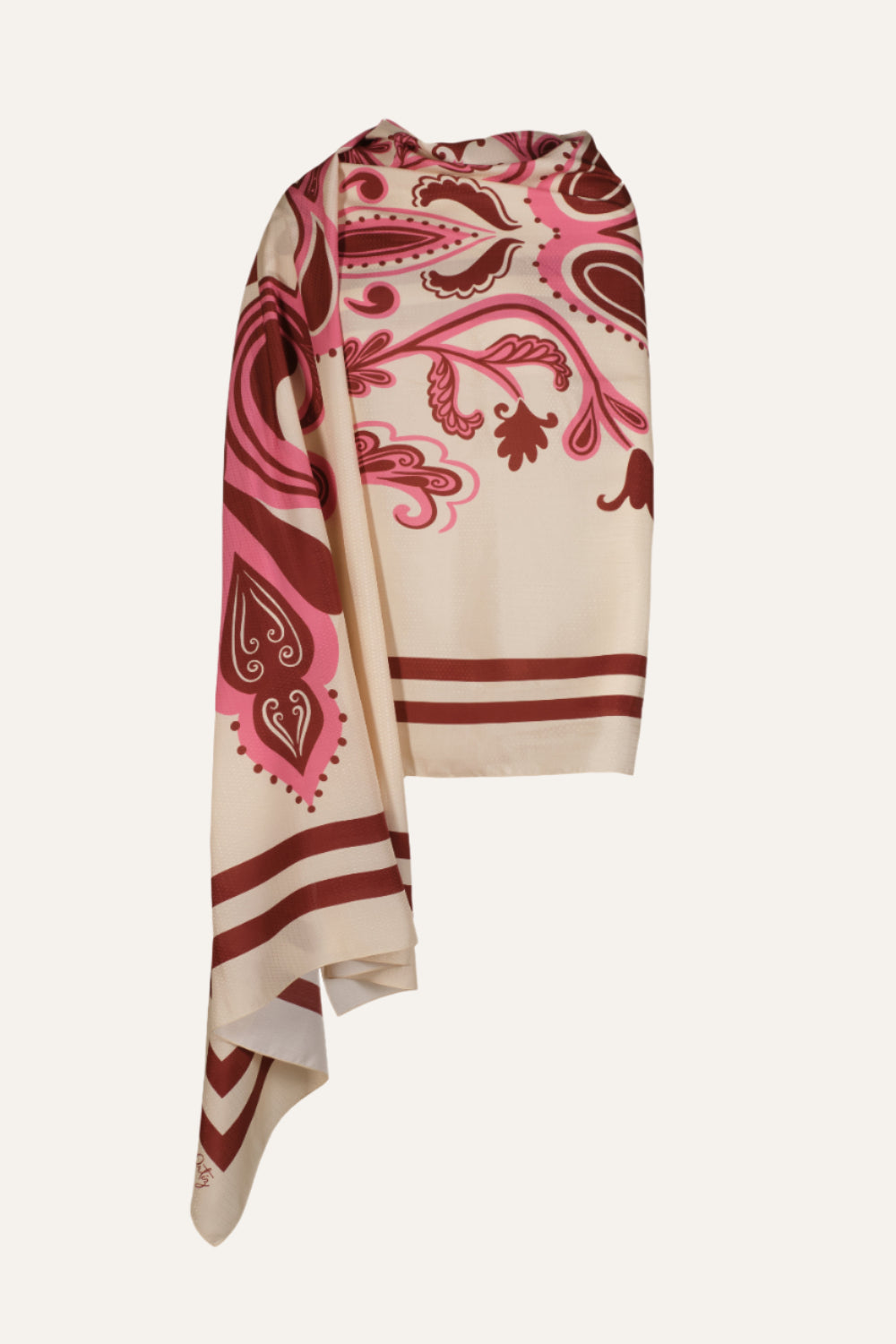 Elegant Mystique Arabesque Shawl - Lightweight Floral Print Wrap Scarf for Women - Perfect for Weddings, Parties, and Evening Events
