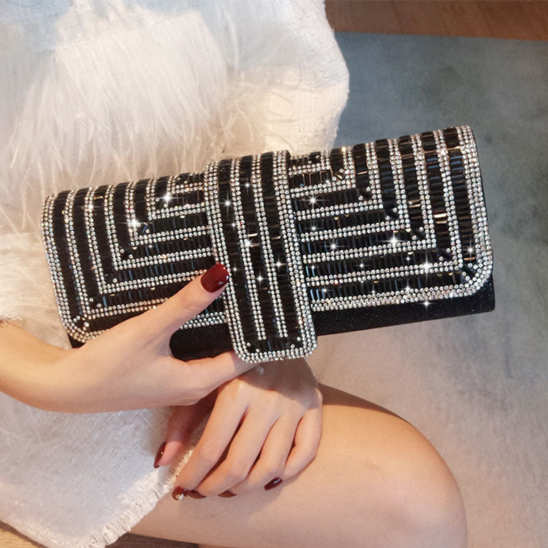 Sparkly Evening Clutch Purse for Women - Elegant Glitter Party Bag for Weddings, Prom & Special Occasions