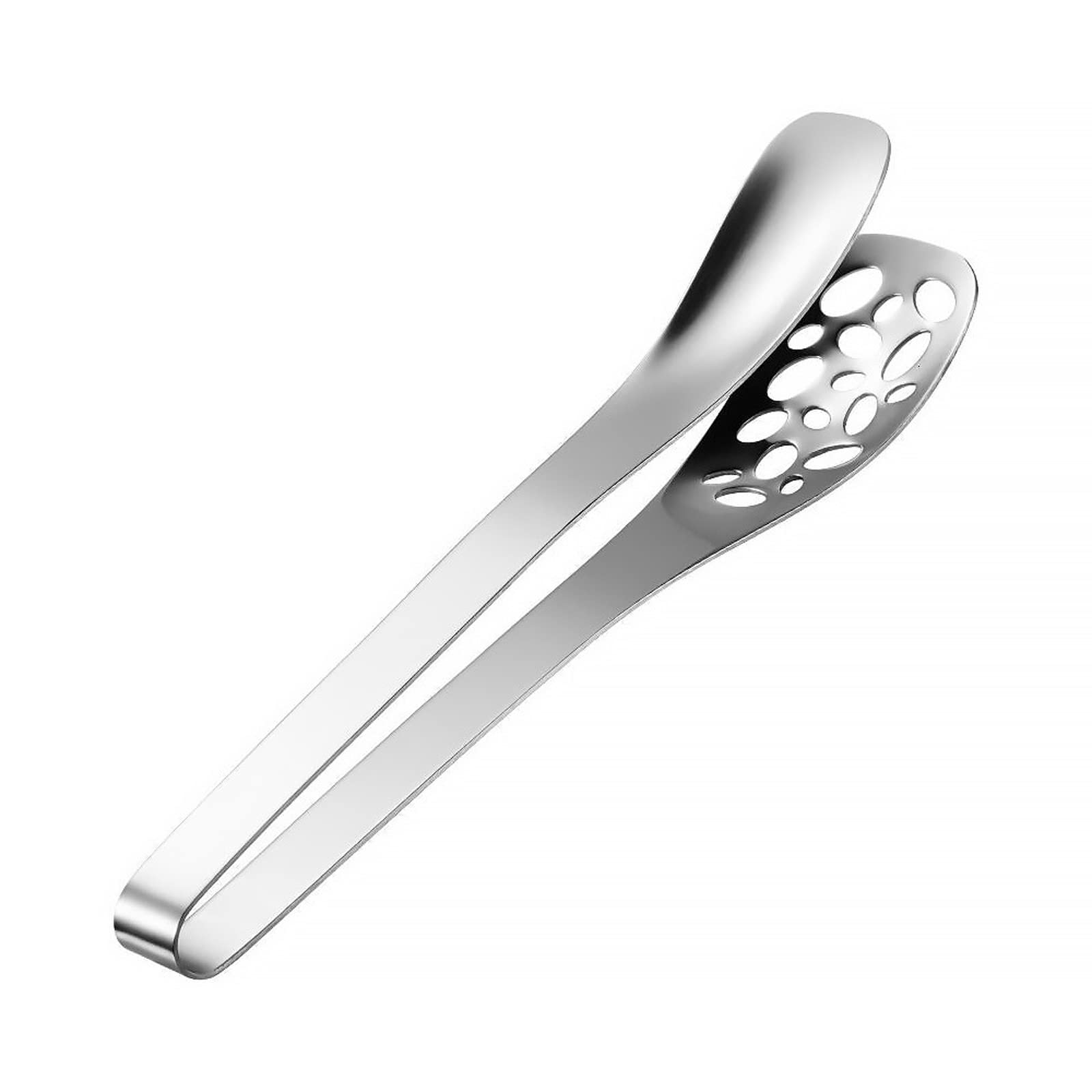 KKJJ Stainless Steel Cooking Tongs - 12 Inch Food Tongs for Grilling, BBQ, Serving Steak, Salad, Bread & Pasta - Heat Resistant Kitchen Utensils for Cooking, Baking & Outdoor Camping