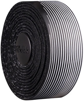 Fizik Vento Microtex Tacky Bar Tape 2mm - Black/White - Premium Bicycle Handlebar Grip Tape for Road Bikes & Cycling Comfort