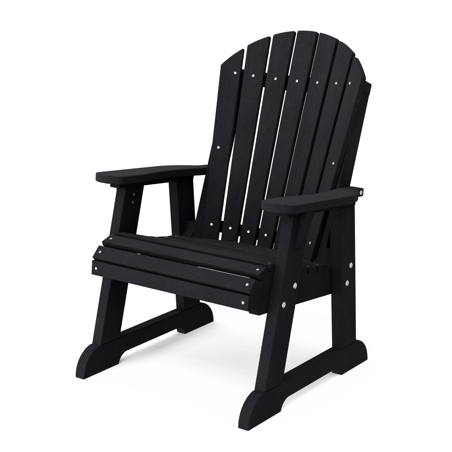 Heritage High Fan Back Chair - Classic Wooden Dining Chair with Upholstered Seat - Perfect for Farmhouse, Rustic & Traditional Dining Rooms