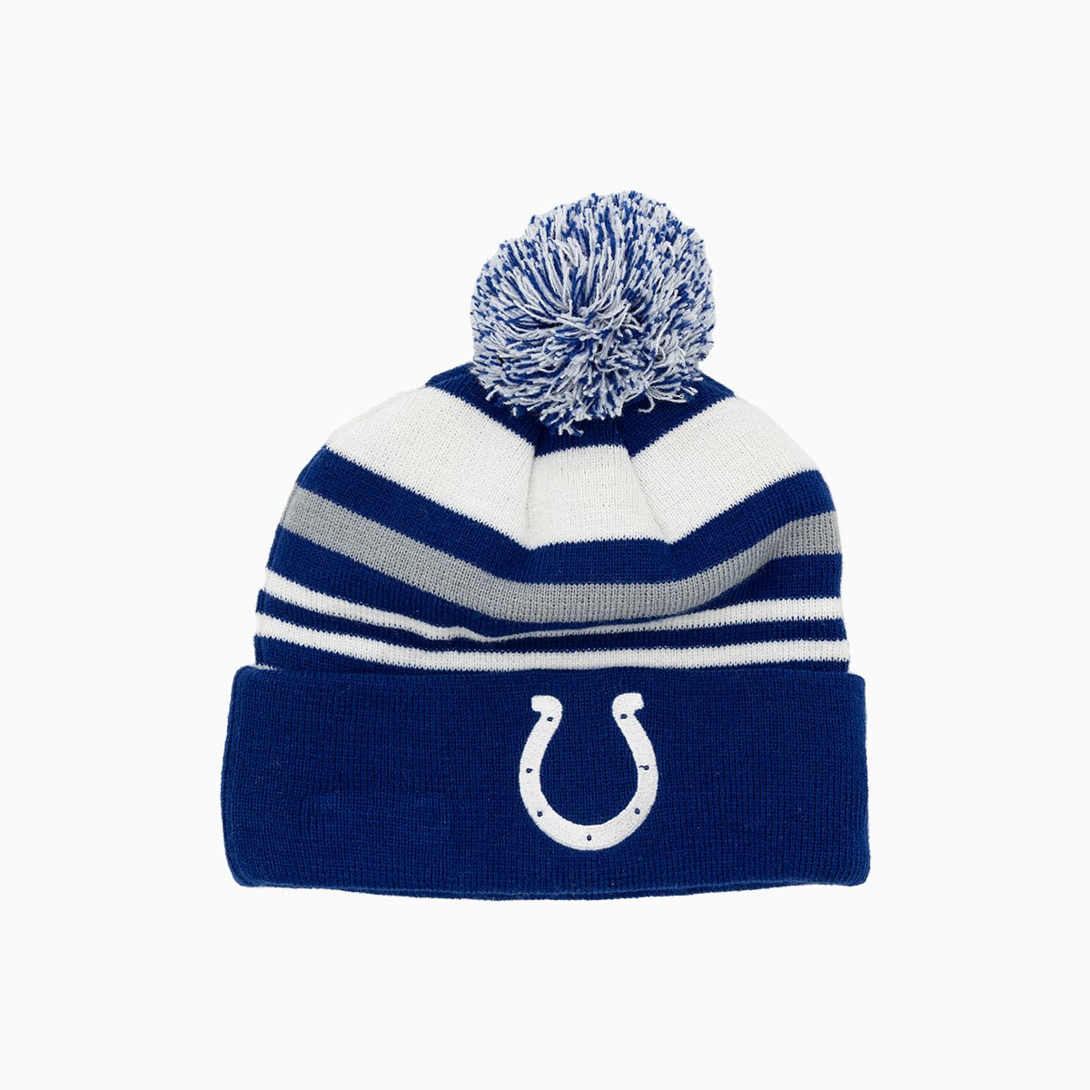 Indianapolis Colts NFL Knit Pom Beanie - Official Team Logo Winter Hat for Men & Women - Perfect for Football Games, Tailgating, and Cold Weather