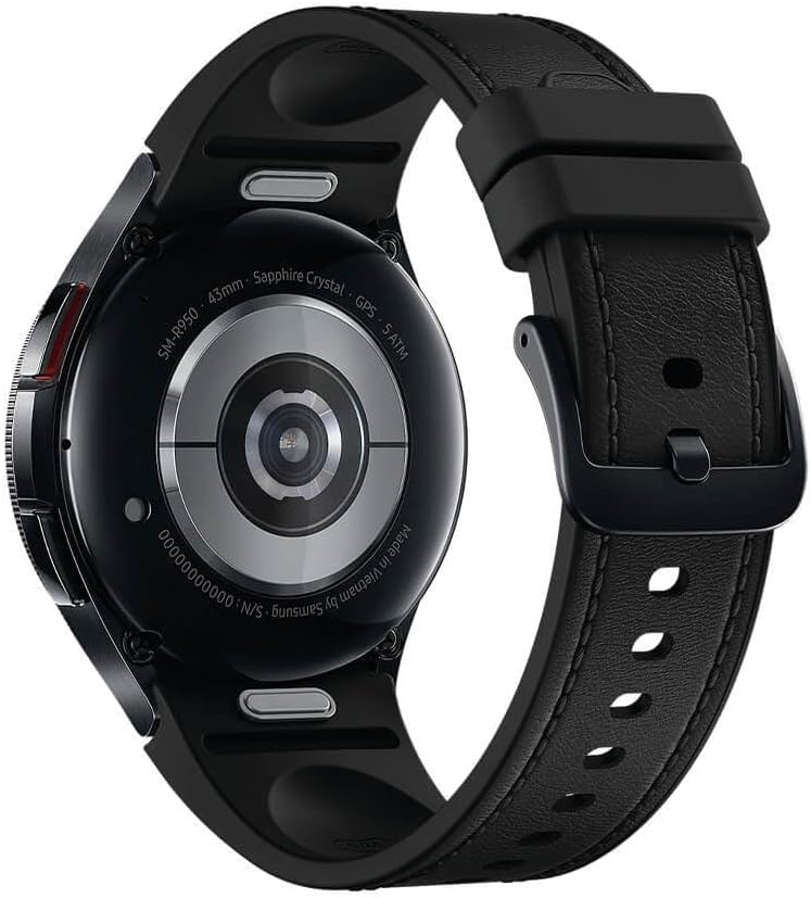 SAMSUNG Galaxy Watch 6 Classic 43mm Stainless Steel Smartwatch with Fitness Tracker, Heart Rate Monitor, BIA Sensor, Bluetooth - Black (SM-R950NZ) for Workouts, Running & Daily Activity Tracking