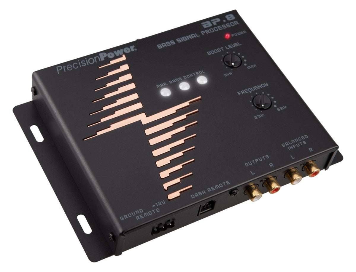 Precision Power PPI BP.8 Bass Expander Signal Processor - Car Audio Bass Booster & Enhancer for Deep Low Frequencies | Perfect for Car Audio Systems, Subwoofers, and Custom Sound Setups